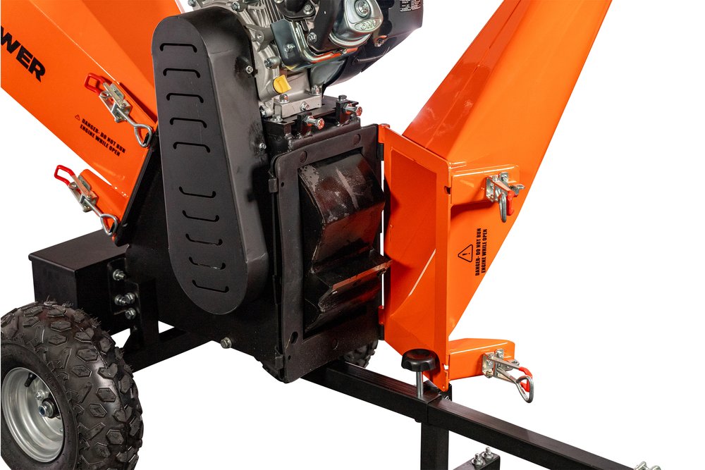 DK2 OPC525 277cc 9.5HP Kohler CH395 Engine 5 Kinetic Drum Chipper - Heavy Duty Wood Chipper Shredder for Landscaping, Yard Waste & Tree Branches