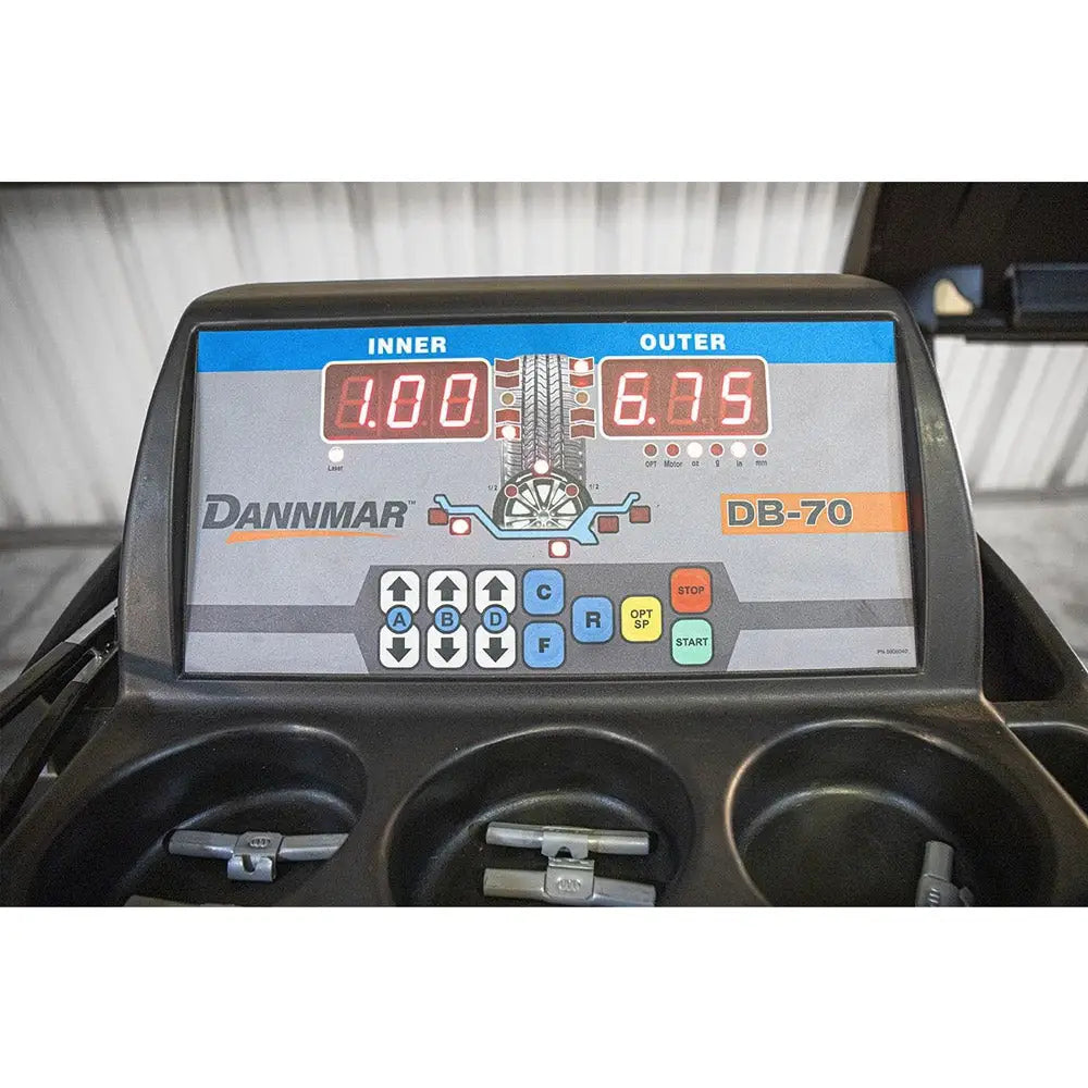 Dannmar DB 70 Automatic Wheel Balancer for Cars & Trucks (10-28 Inch) - Professional Tire Balancing Machine for Auto Repair Shops & Garages