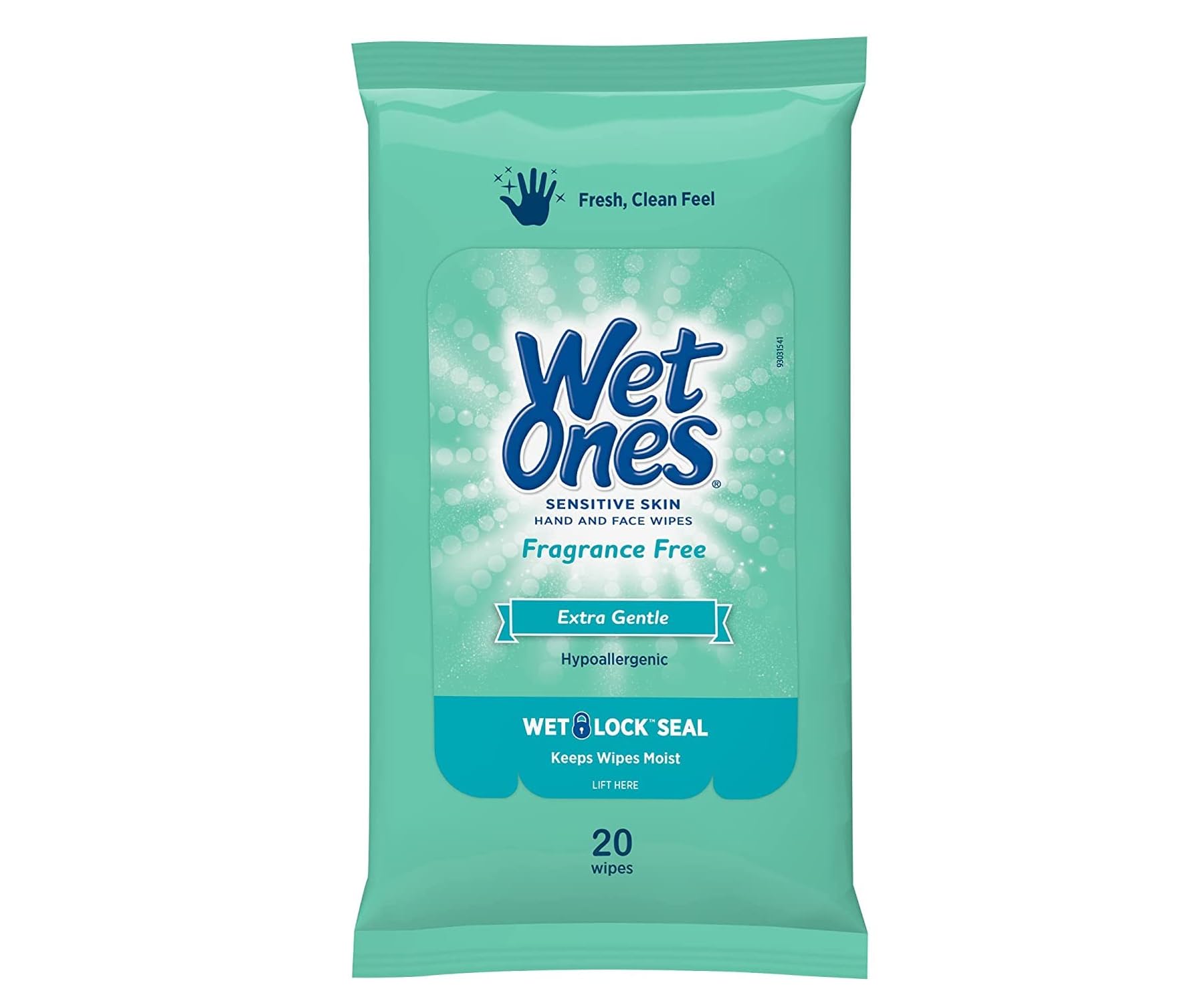Wet Ones Antibacterial Hand Wipes - 20 Count (10 Packs) | Extra Gentle & Moisturizing | On-The-Go Hygiene for Travel, Office, School & Home Use