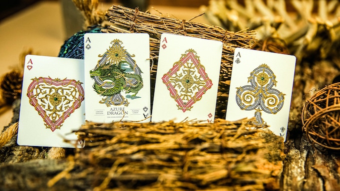 Premium Azure Dragon Playing Cards - Elegant Dragon-Themed Deck for Poker, Magic Tricks & Collectors | Perfect for Card Games, Gifts & Collectibles