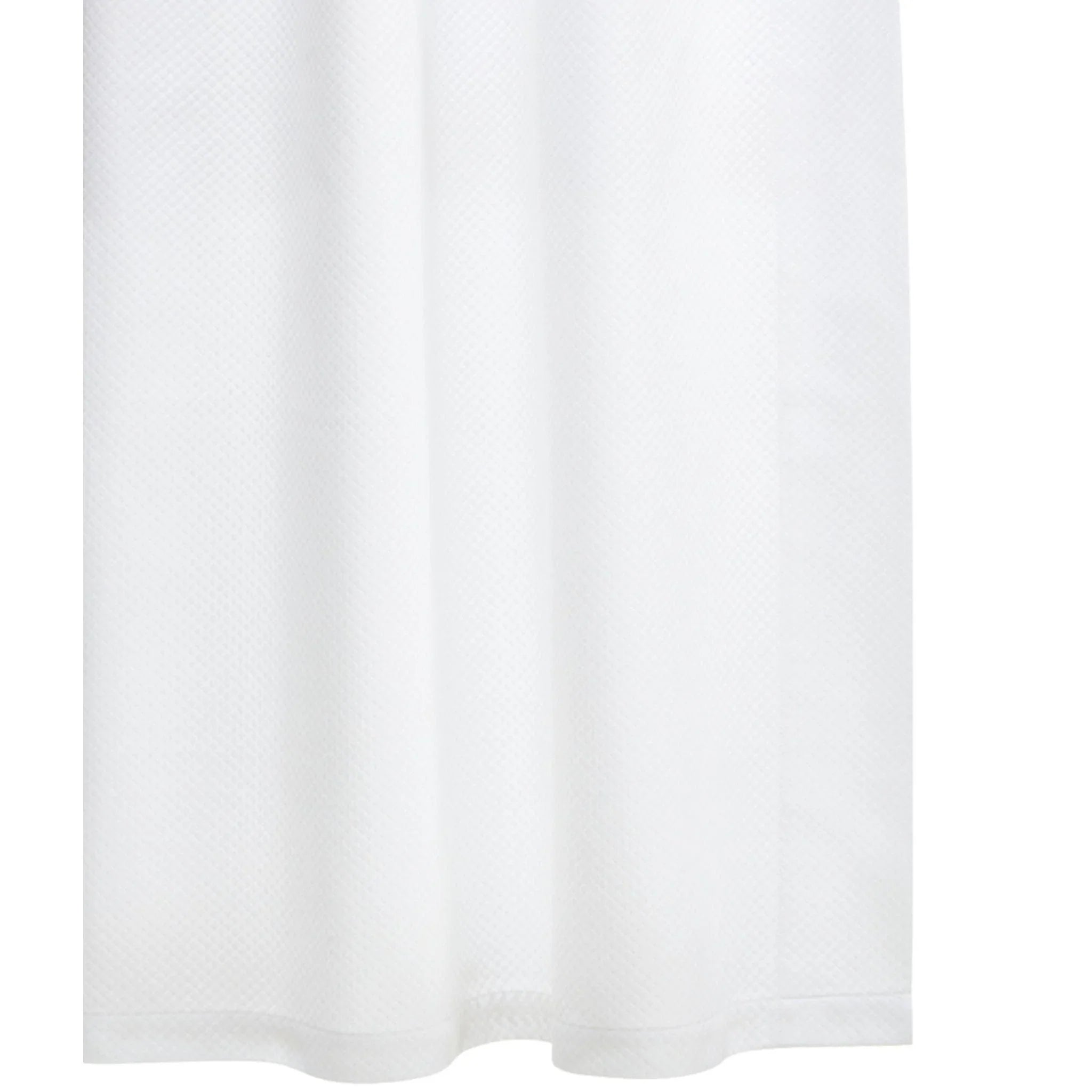 Premium Pique Shower Curtain - Waterproof Bathroom Decor with Rust-Resistant Hooks - Perfect for Modern Bathrooms & Guest Suites