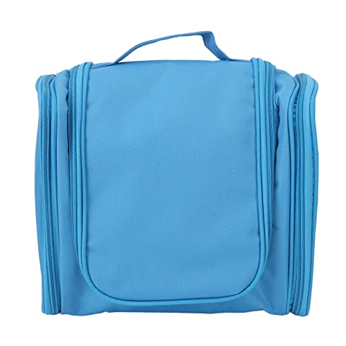 Waterproof Hanging Toiletry Bag - Large Capacity Travel Cosmetic Organizer for Bathroom, Business Trips & Camping (Blue) | Portable Storage Solution for Toiletries & Makeup