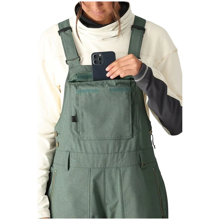 686 Women's Black Magic Insulated Bib Snow Pants - Waterproof Winter Ski Bib Overalls for Women (2024) - Perfect for Skiing, Snowboarding & Cold Weather Outdoor Activities