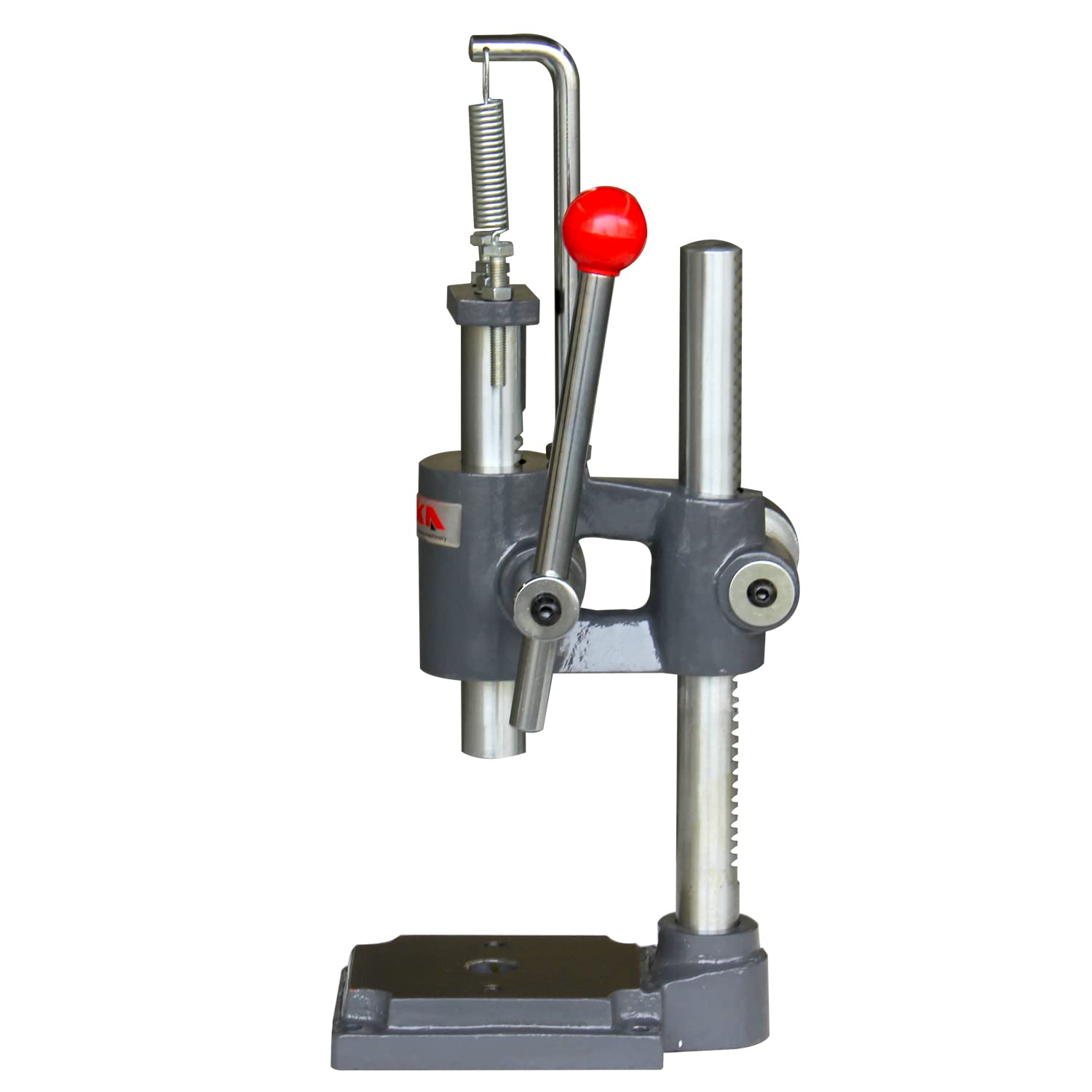 KAKA INDUSTRIAL AP-1S Arbor Press - Heavy Duty Hand Punch Press Machine with Adjustable Height for Jewelry Making, Leather Craft, Metal Stamping & DIY Projects - Perfect for Punching Holes, Setting Grommets & Crafting Accessories