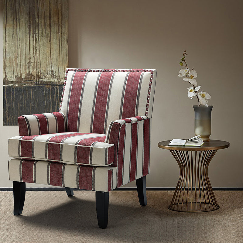 Bradley Armchair - Modern Accent Chair for Living Room, Bedroom & Office - Comfortable Upholstered Lounge Chair with Sturdy Wooden Legs - Perfect for Relaxing, Reading & Decorating Your Home