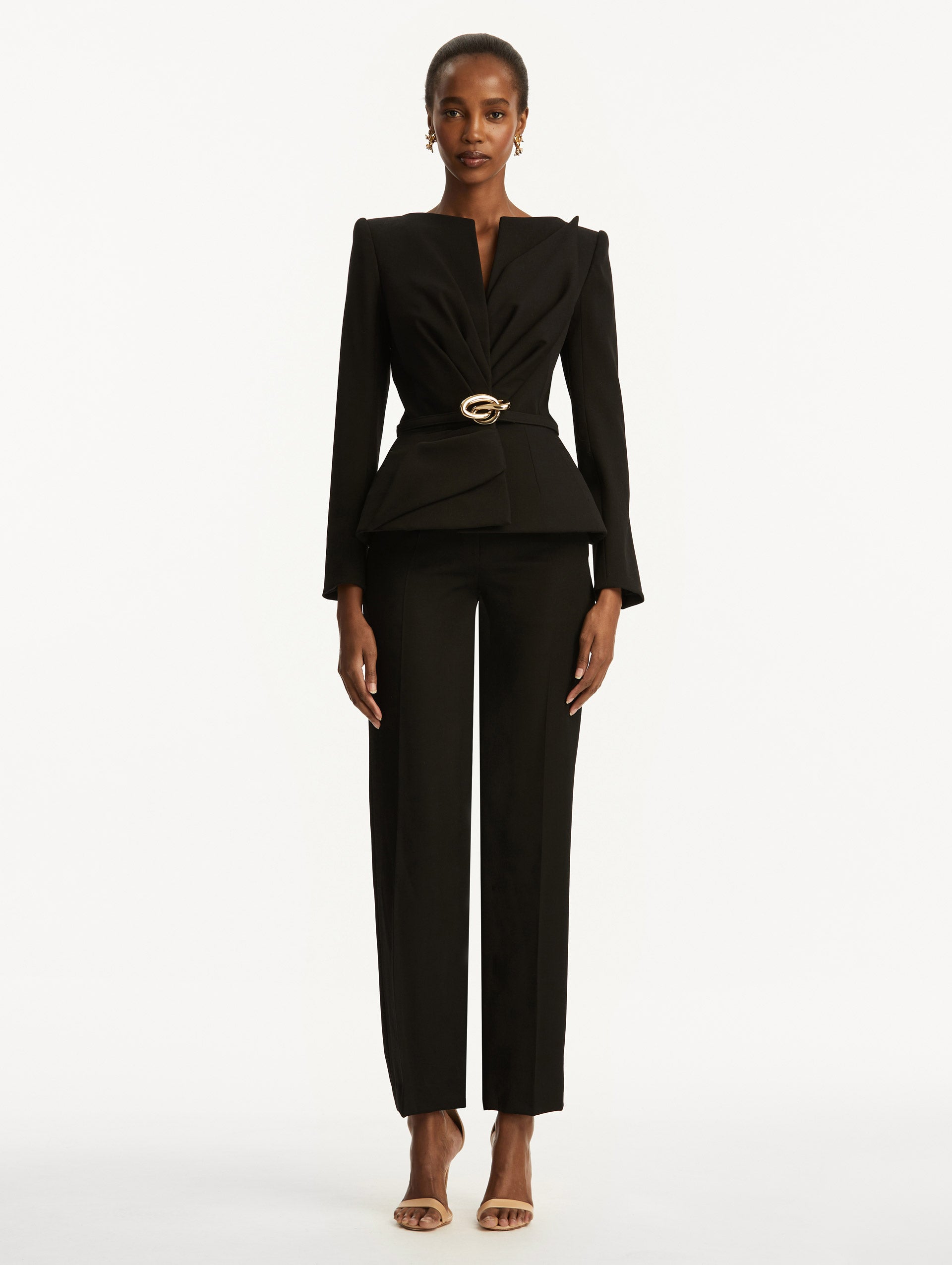 Stylish Knotted Belt Jacket for Women - Trendy Outerwear with Adjustable Waist Tie - Perfect for Fall Layering, Office Wear & Date Nights