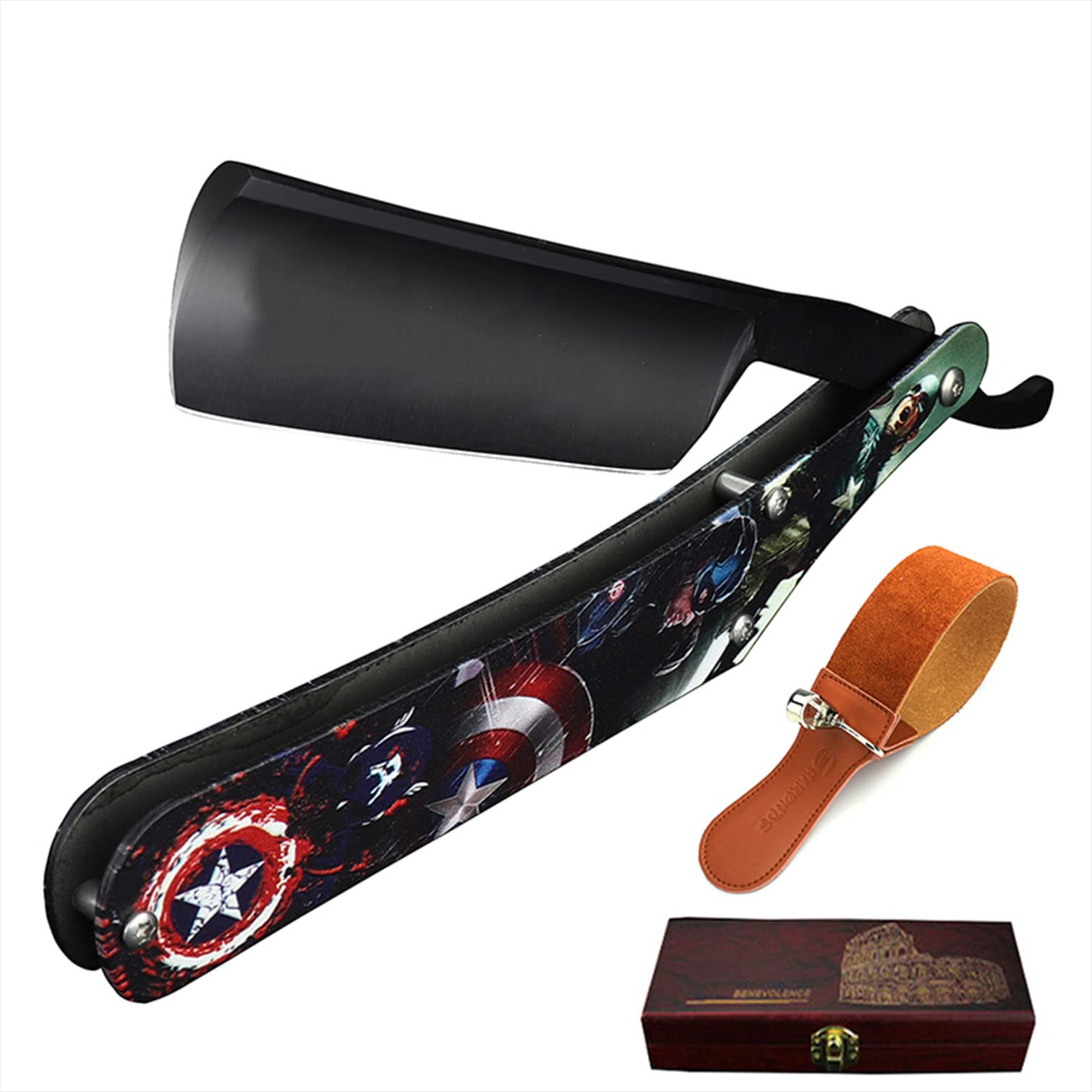 Professional Barber Straight Razor - Vintage Damascus Steel Shaving Razor for Men - Sharp Ready Shave Razor - Perfect for Home & Salon Use - Ideal Gift for Barbers & Grooming Enthusiasts