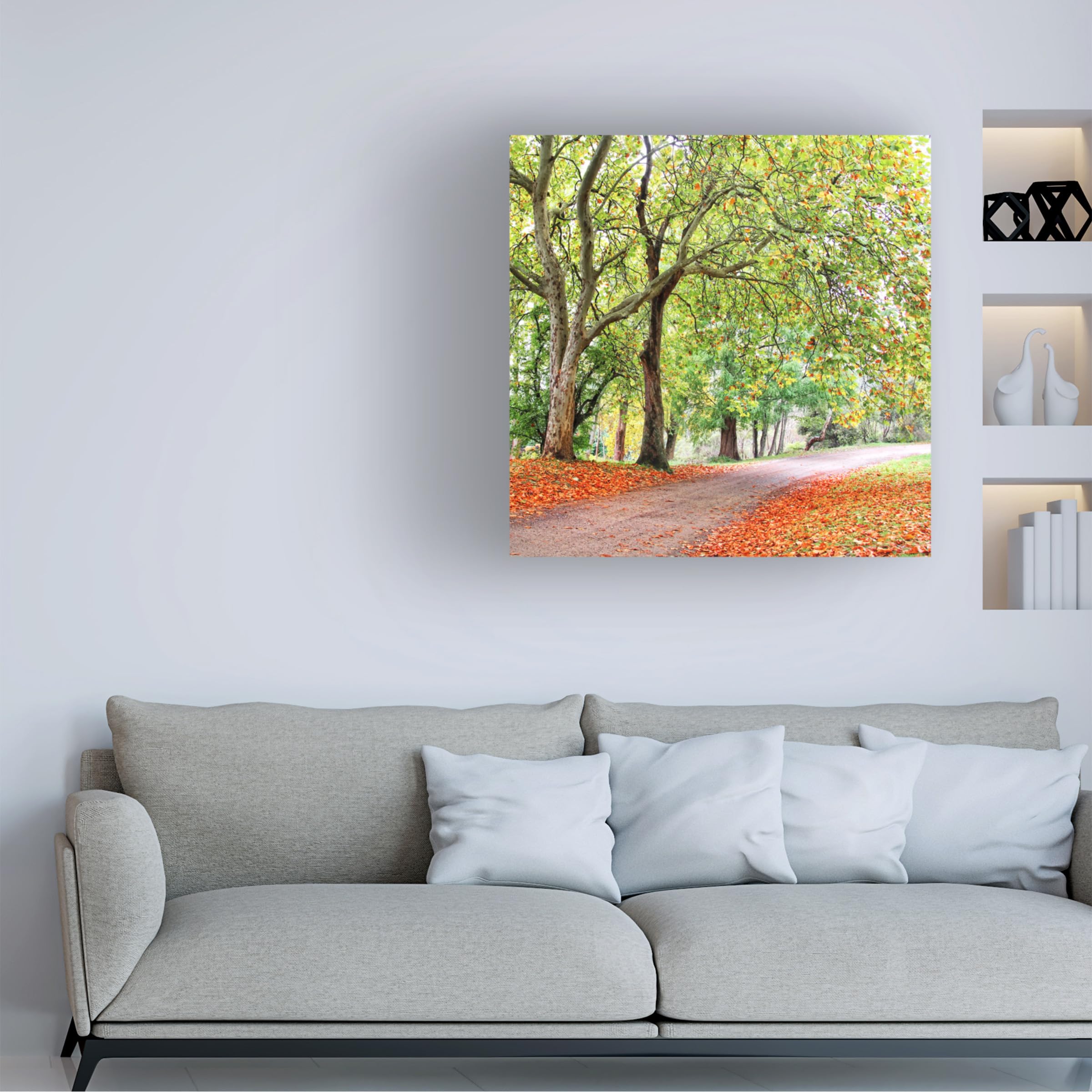 Changing Seasons Canvas Wall Art by Beata Czyzowska - Hand Painted Landscape Painting for Living Room, Bedroom & Office Decor