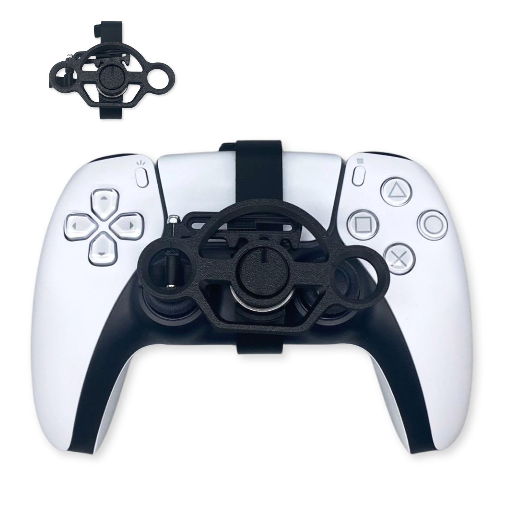 PS5 Steering Wheel Controller - Mini Racing Wheel for PS5 Games (Black) - Perfect for Racing Simulators