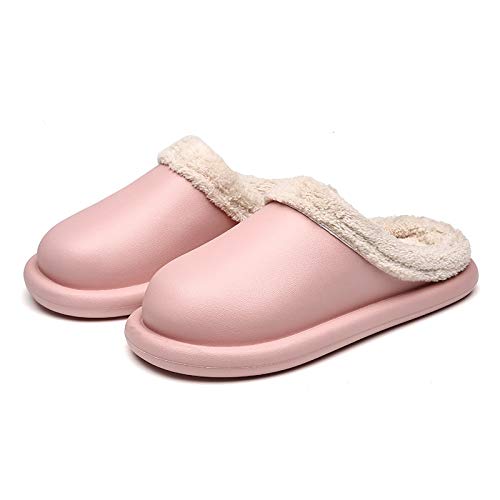 WYBFZTT-188 Cozy Winter Slippers for Men & Women - Plush Indoor House Shoes with Platform Sole - Warm Fuzzy Slippers for Home, Office & Relaxation (Color: B, Size: 37)