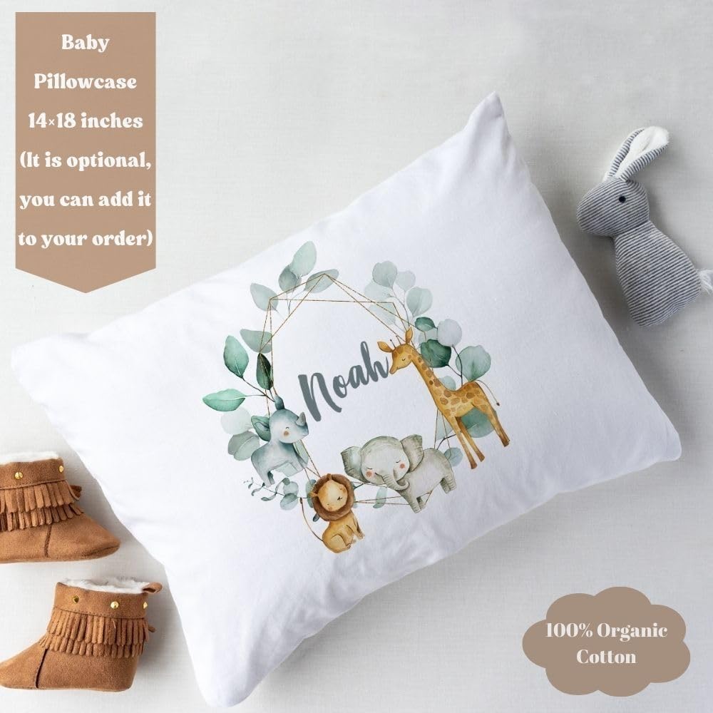 Lilabio Baby 100% Organic Cotton Personalized Newborn Coming Home Outfit Set - 10-Piece Hospital Essentials for Boys & Girls | Custom Baby Shower Gift | Soft Teddy Bear Design | Perfect for First Photos, Christening & Special Occasions