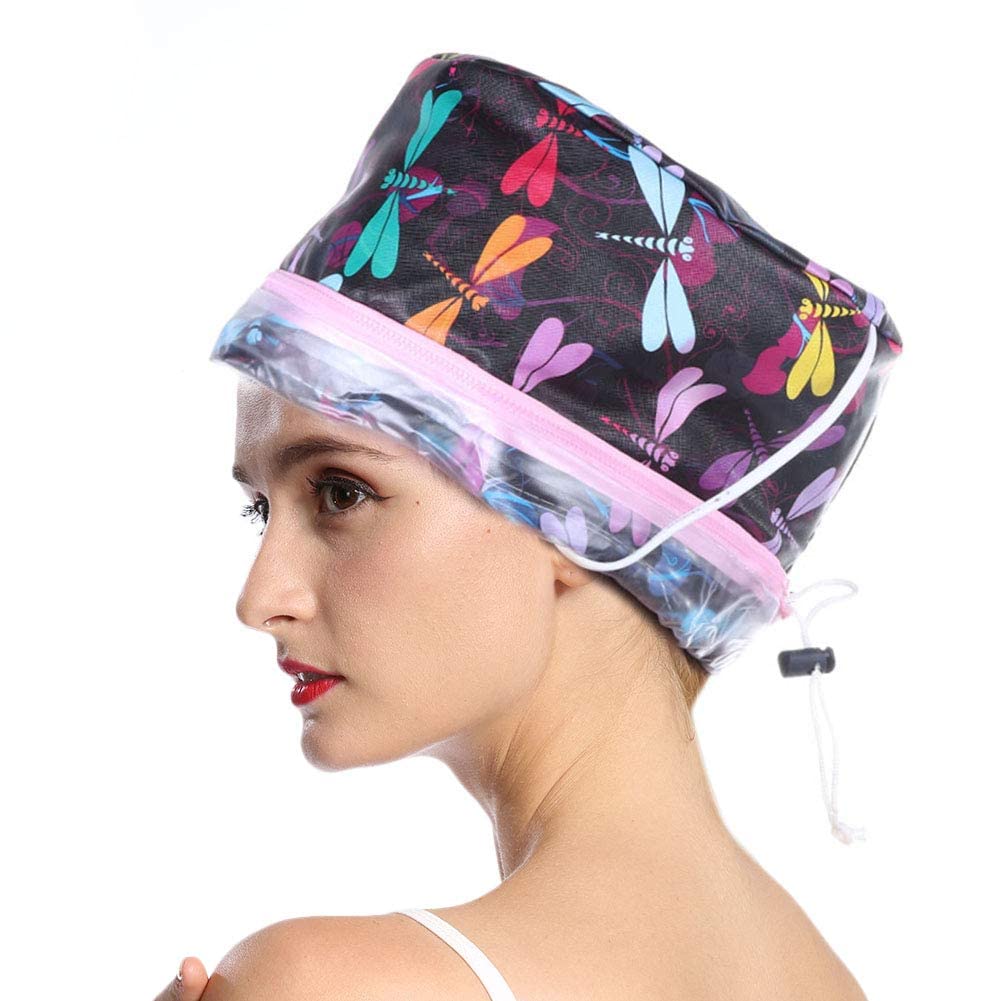 Adjustable Temperature Hair Steamer Hat - Electric Heating Cap for Deep Conditioning & Oil Treatment at Home | Perfect for Salon-Quality Hair Care, Hydration & Scalp Therapy (US)