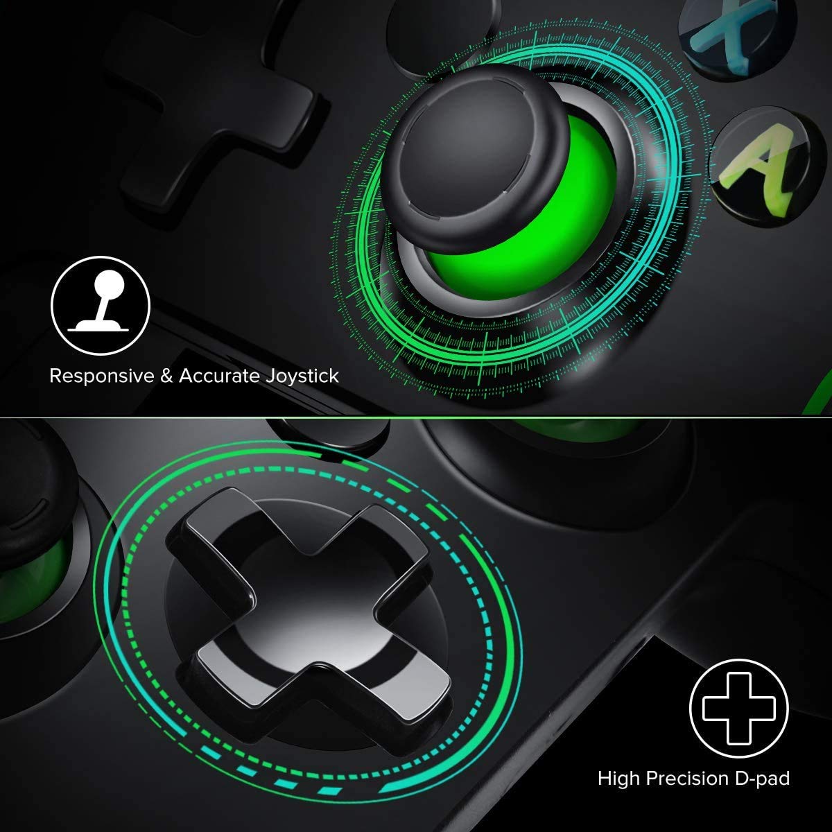 Xbox One Wired Controller with 3.5mm Audio Jack - Compatible with Xbox One/Xbox One X/Xbox One S/PS3/PC - Ergonomic Gamepad for Gaming & Streaming (Black) - Perfect for Competitive Play, Online Multiplayer & PC Gaming Sessions