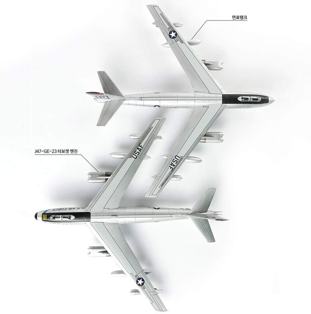 1/144 Scale USAF B-47 306th 8WM Bomber Plastic Model Kit - DIY Puzzle for Adults & Collectors - 9.7 x 9.2 Inch Display Aircraft - Perfect for Hobbyists, Gifts & Home/Office Decoration