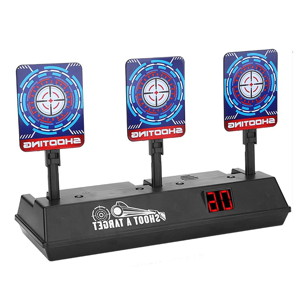 Electric Toy Gun for Kids with Auto Target & LED Light - Fun Shooting Game for Indoor Play, Birthday Gifts for Boys & Girls (Ages 3+) | Perfect for Family Game Nights & Birthday Parties
