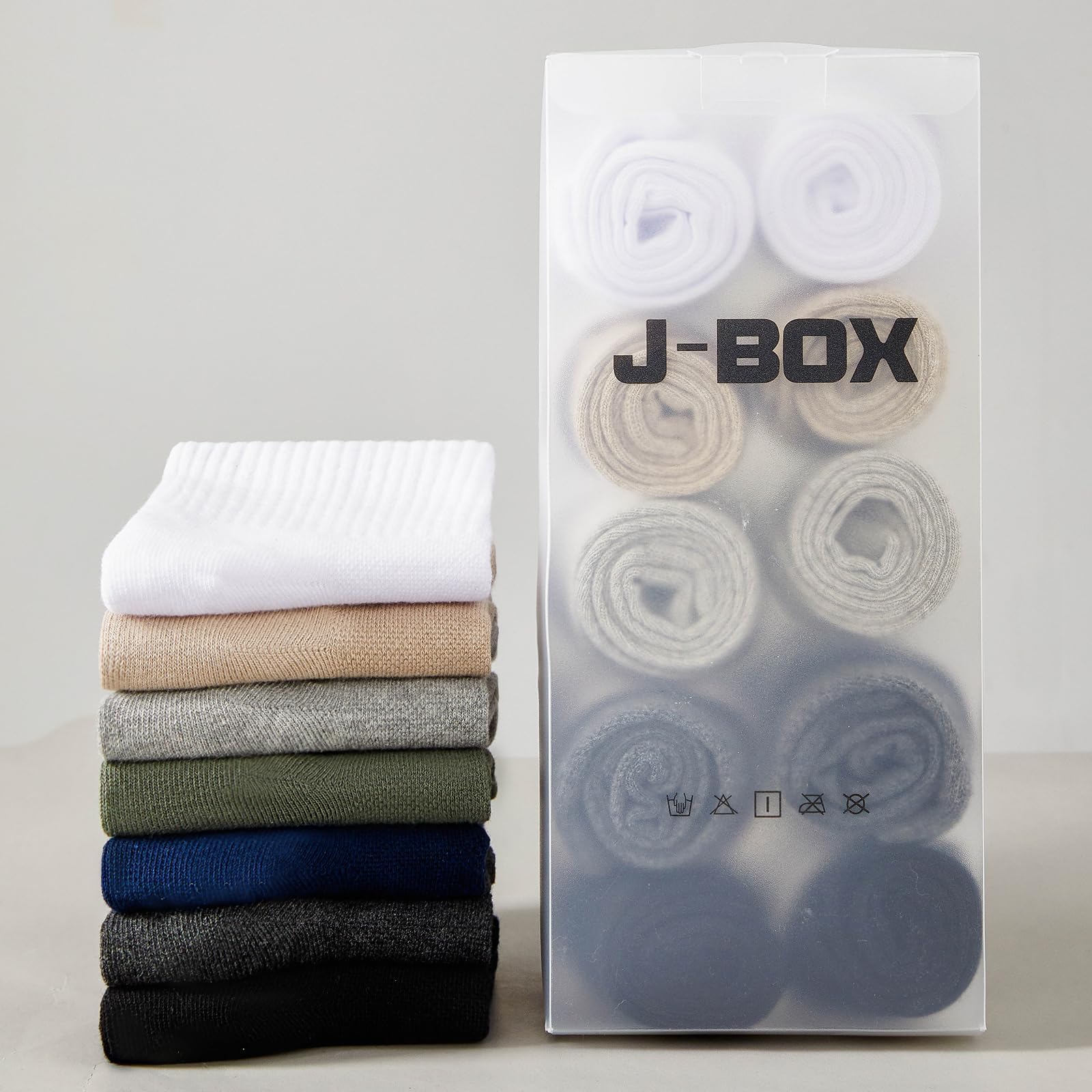 J-BOX Men's Athletic Quarter Socks - 8/10 Pairs of Breathable Cotton Cushioned Ankle Socks for Running, Gym & Sports | Comfortable Workout Socks for Active Men