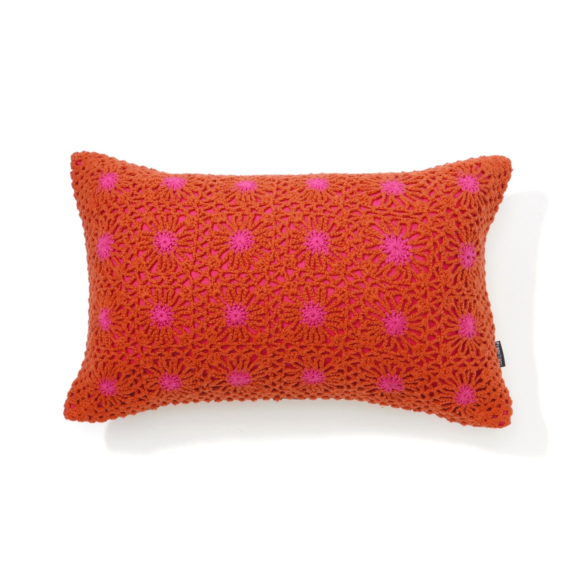 Handmade Crochet Flower Cushion Cover 16