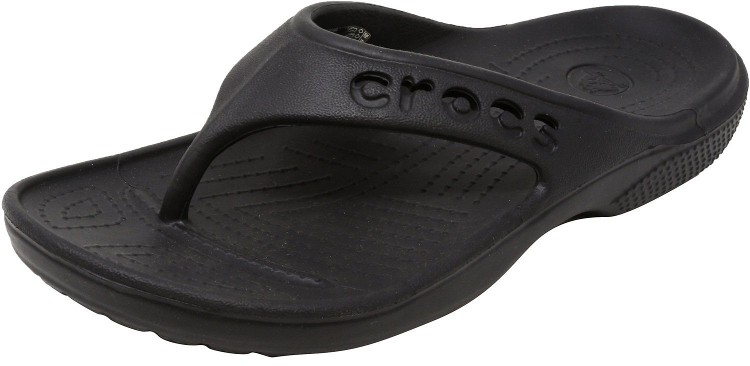 Crocs 12066 Baya Flip Sandals for Toddlers & Little Kids - Comfortable Beach & Pool Slides for Boys & Girls, Sea Blue - Perfect for Summer, Water Play, and Outdoor Adventures