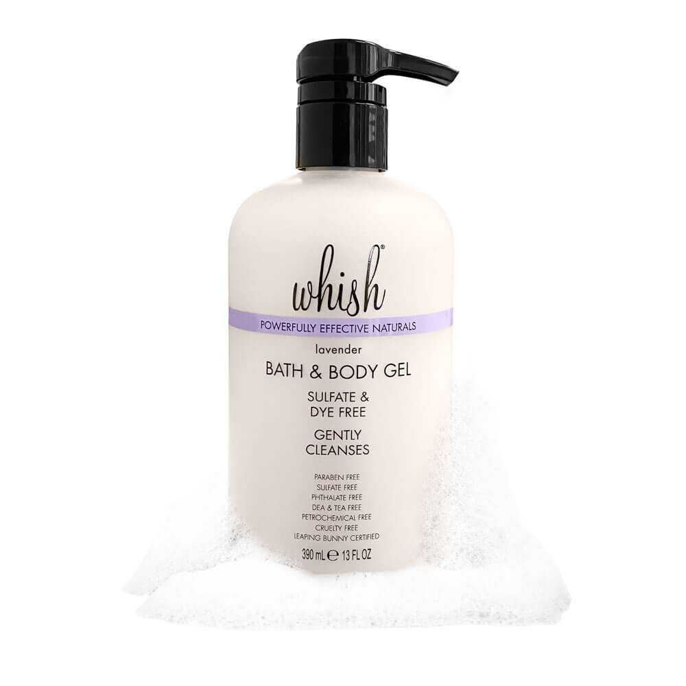 Lavender Scented Bath & Body Gel for Relaxation - Soothing Aromatherapy Shower & Bath Essential Oil Infused for Stress Relief & Better Sleep