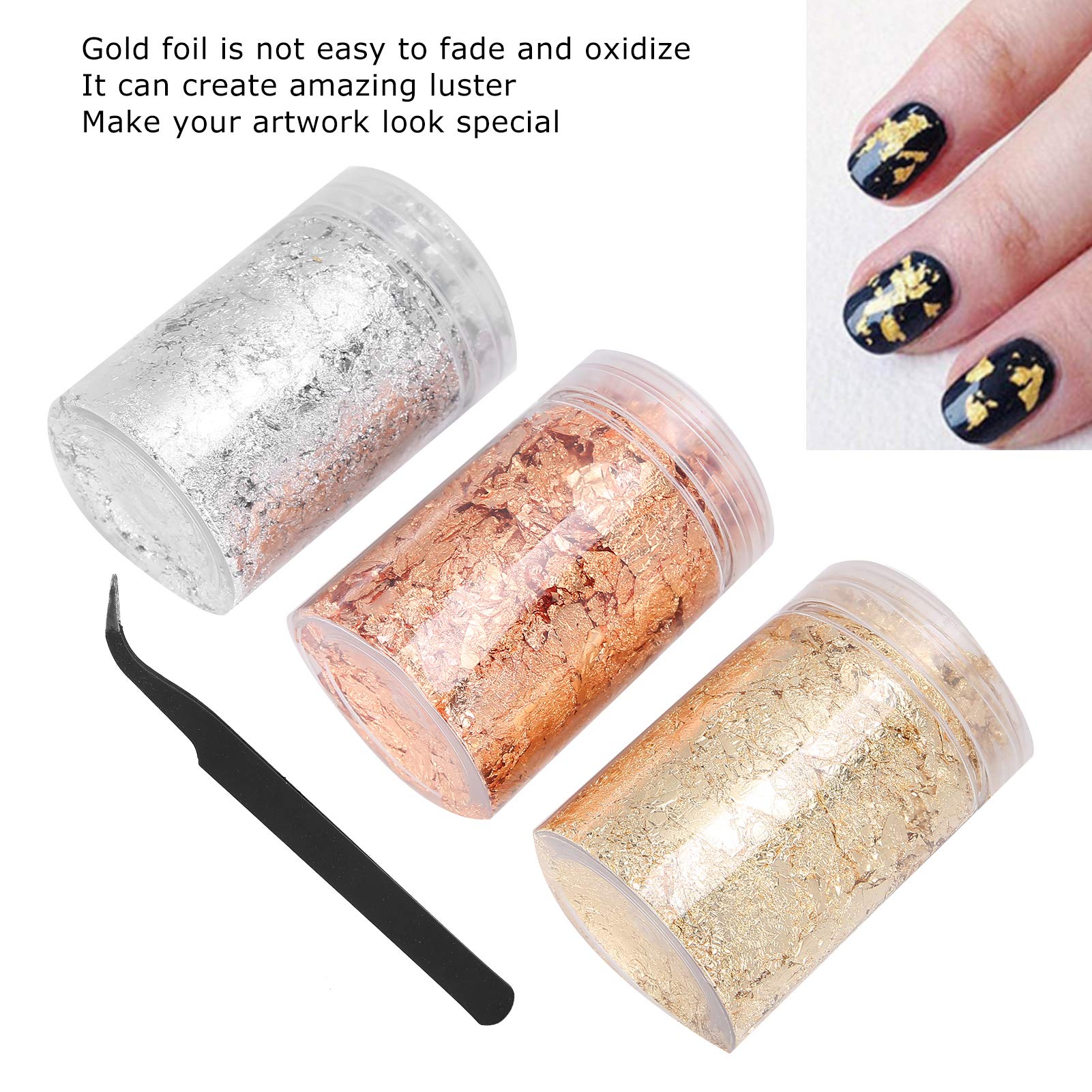 Premium Nail Art Foil Sheets - Gold DIY Manicure Foil for Professional Salon & Home Use | Nail Decoration, Stamping, Design | Perfect for Women's Nail Care & Beauty Enhancement