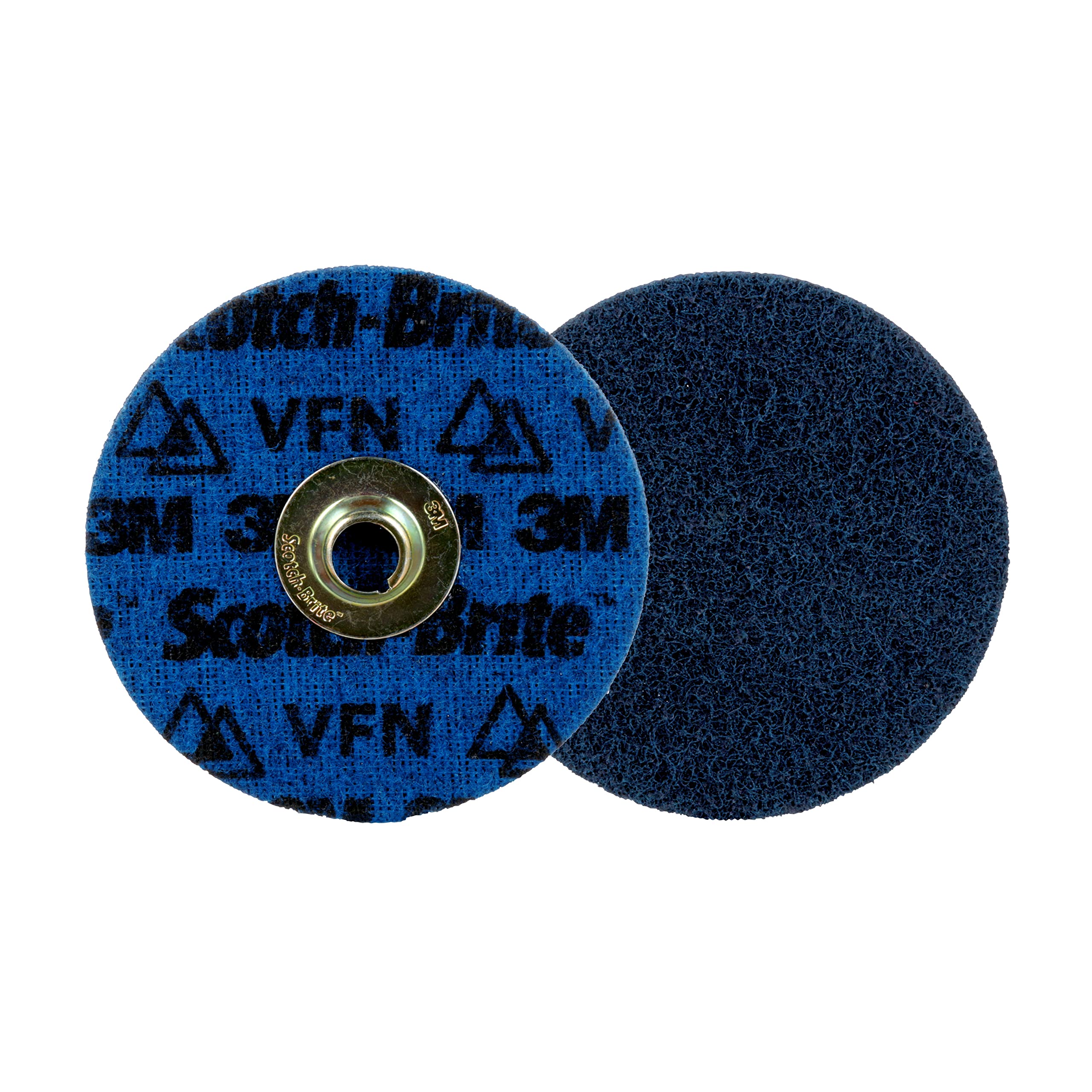 Scotch-Brite Precision Surface Conditioning Disc - TN Quick Change, Very Fine Ceramic Nonwoven Abrasive, 4-1/2 Inch No Hole (50-Pack) - Perfect for Metal Finishing, Wood Sanding & Automotive Restoration
