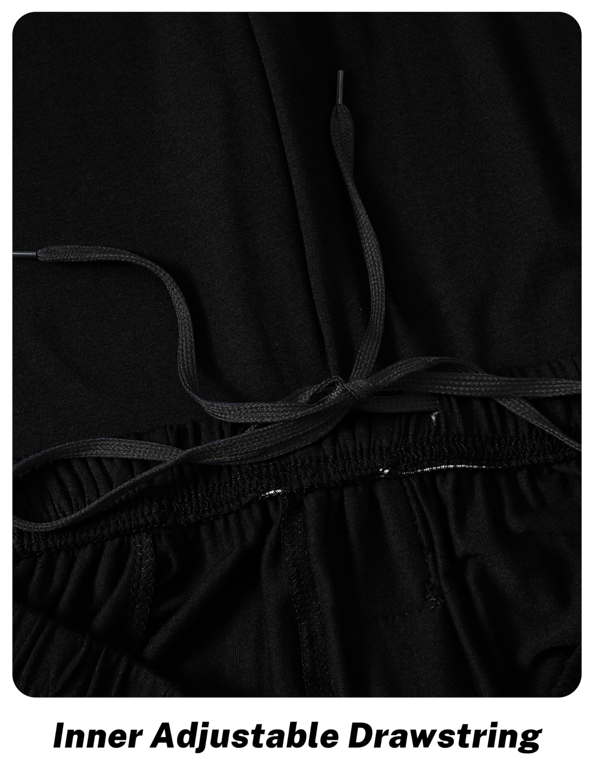 JINSHI Men's Modal Pajama Pants - Soft Lounge Sleepwear with Pockets for Home Comfort