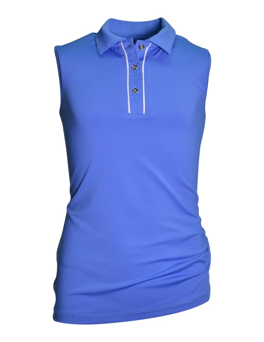 Ansley Youth Girls' Sleeveless Polo Shirt - Breathable Cotton Summer Top for School, Sports & Outdoor Activities