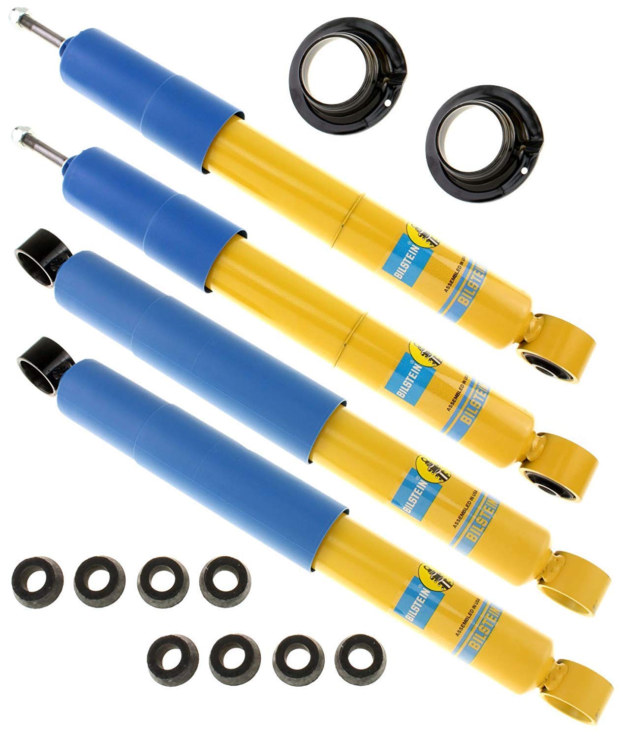 Bilstein 4600 Series Shock Absorbers for Toyota Tacoma 4WD 1995-2004 - Front Struts #24-022842 & Rear Shocks #24-184960/24-184977 - Off-Road & Daily Driving Performance Upgrade