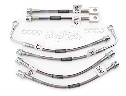 Russell-Edel 692290 Braided Stainless Steel Brake Line Kit - High Performance Brake Hose for Cars, Trucks & Motorcycles - Perfect for Racing, Off-Road & Daily Driving