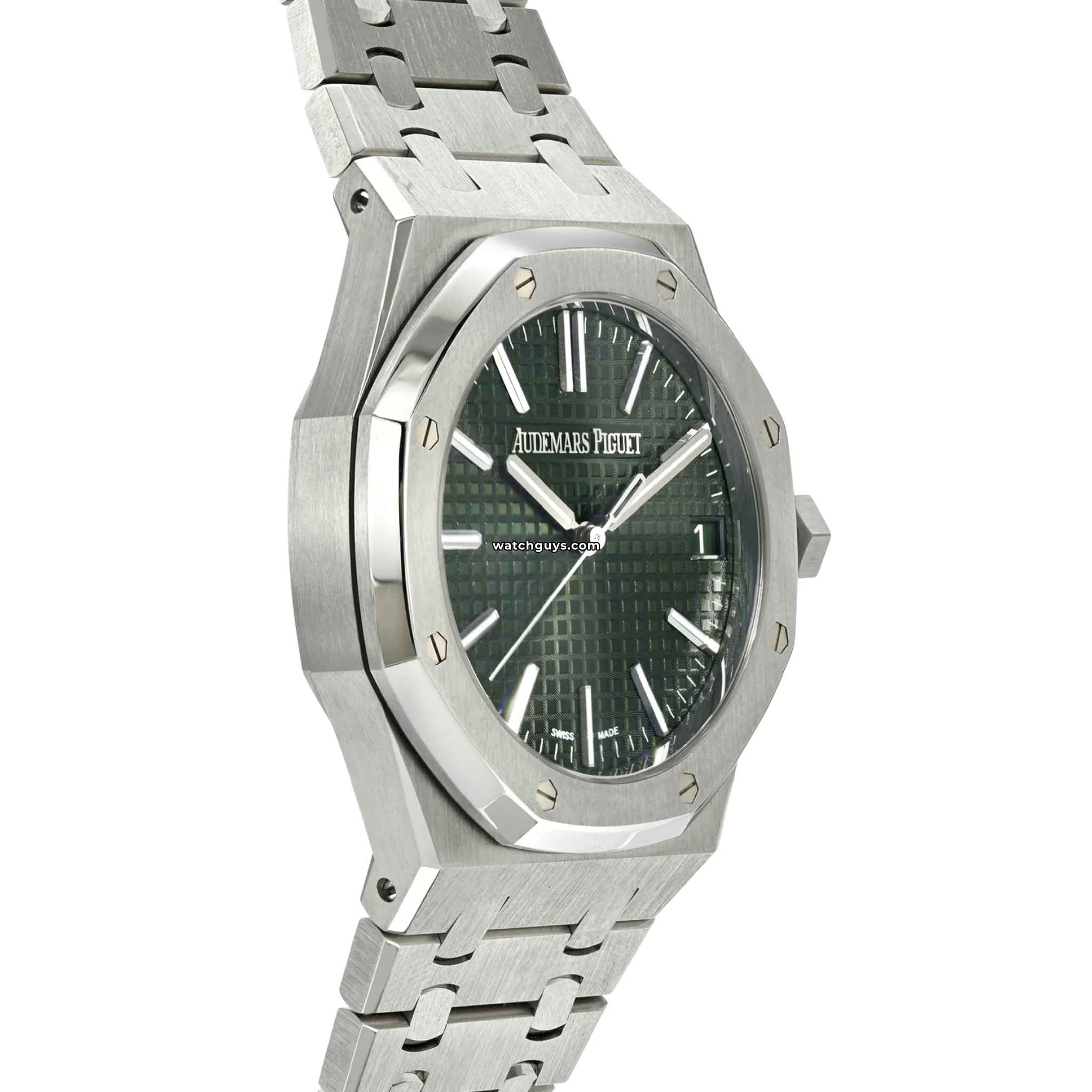 Audemars Piguet Royal Oak 15510ST.OO.1320ST.09 Green Dial Men's Luxury Watch - Perfect for Business Meetings & Formal Events