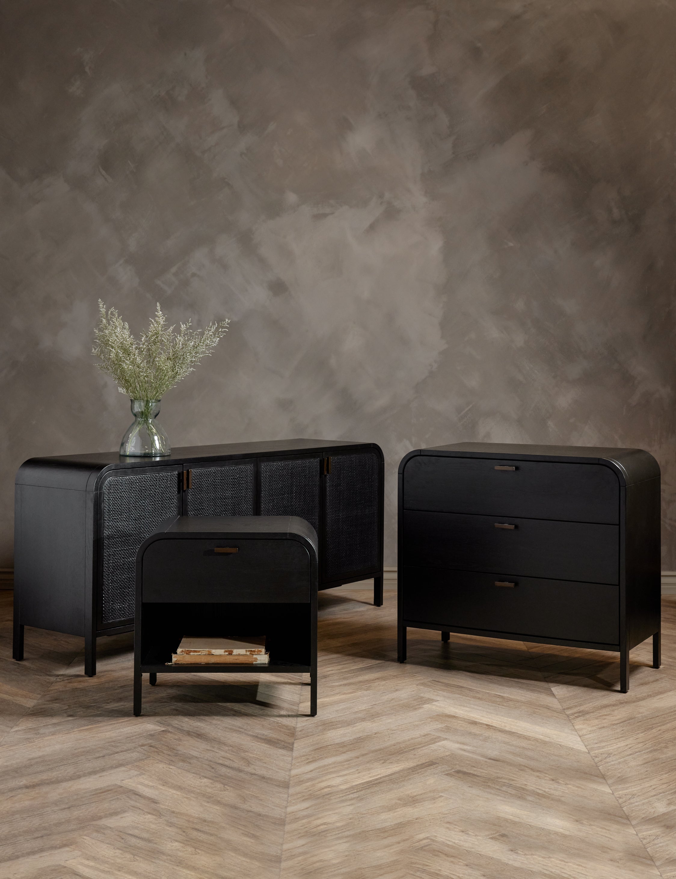 Modern Wooden Nightstand with 2 Drawers - Stylish Bedside Table for Bedroom, Living Room, or Dorm - Perfect for Storing Books, Lamps, and Bedroom Essentials