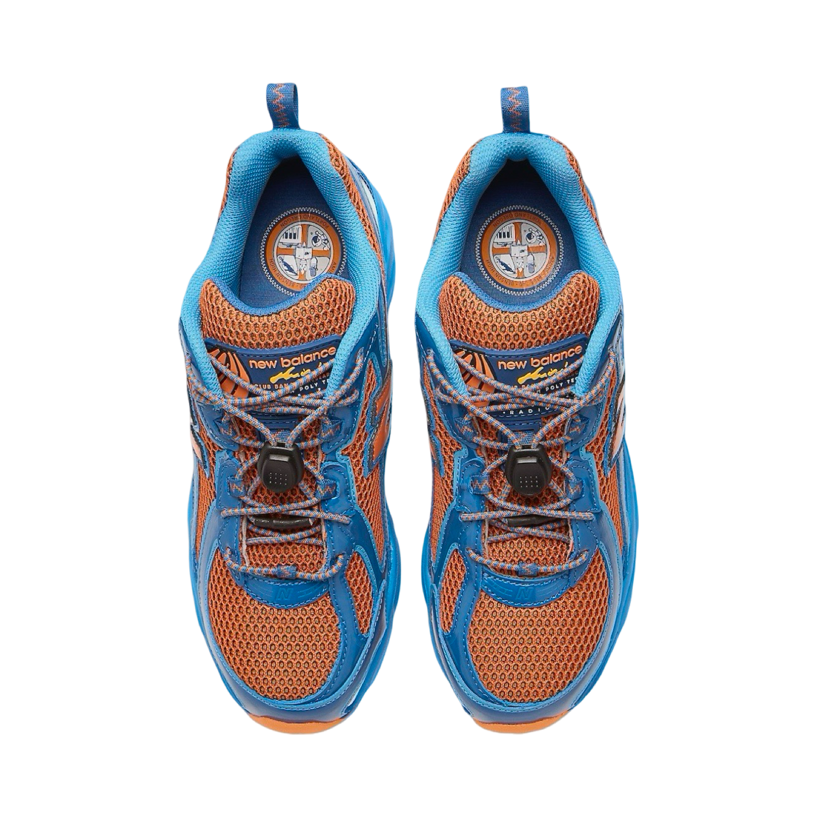 New Balance 740v2 Men's Running Shoes - Snorkel Blue/Persimmon Orange - Lightweight & Comfortable for Jogging, Gym & Daily Wear