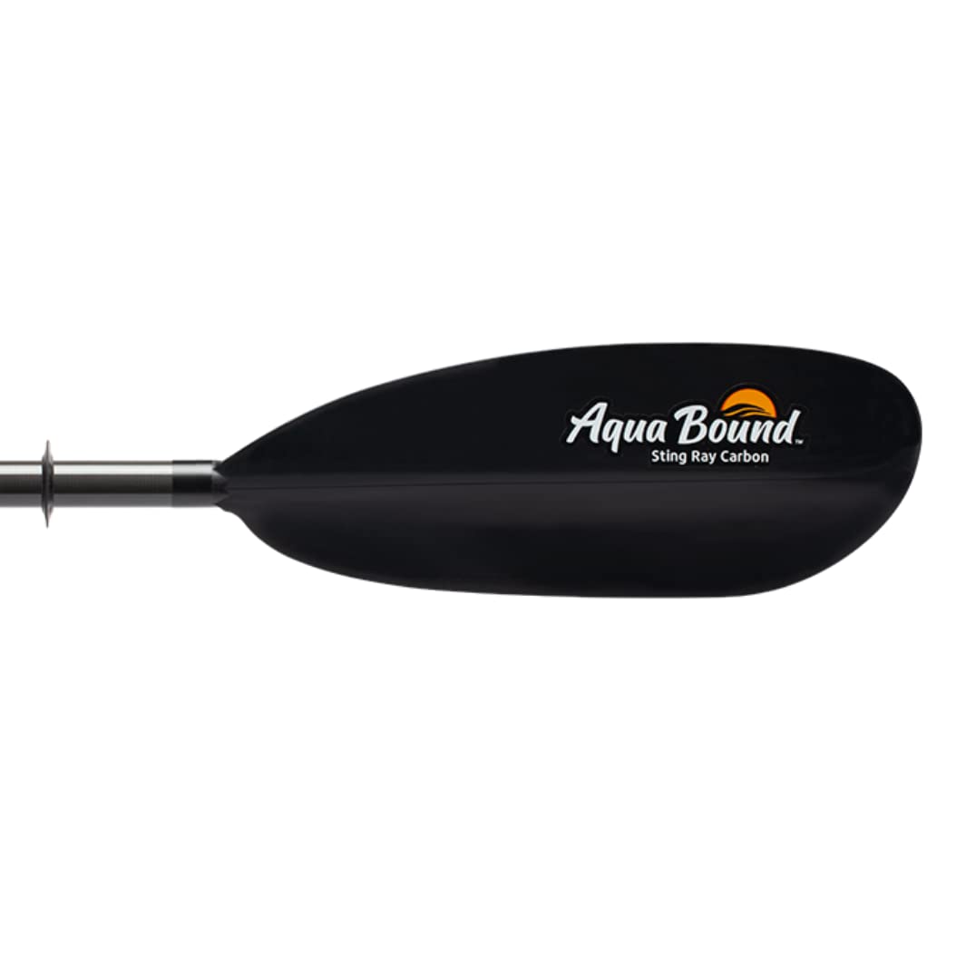 AQUA BOUND Stingray Carbon Black Kayak Paddle - CR Blade with Posi-Lok Carbon Shaft | Lightweight & Durable for Kayaking, Canoeing & Paddle Boarding