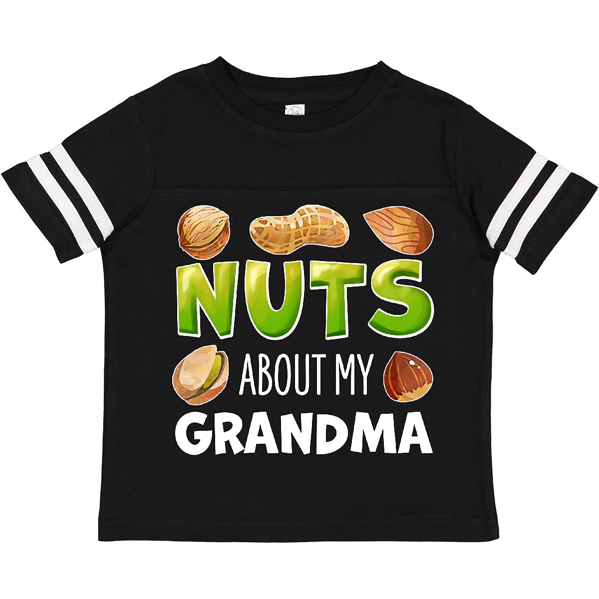 Inktastic 'Nuts About My Grandma' Peanut Almond Pistachio Toddler T-Shirt - Cute Casual Outfit for Grandparents Day & Family Gatherings
