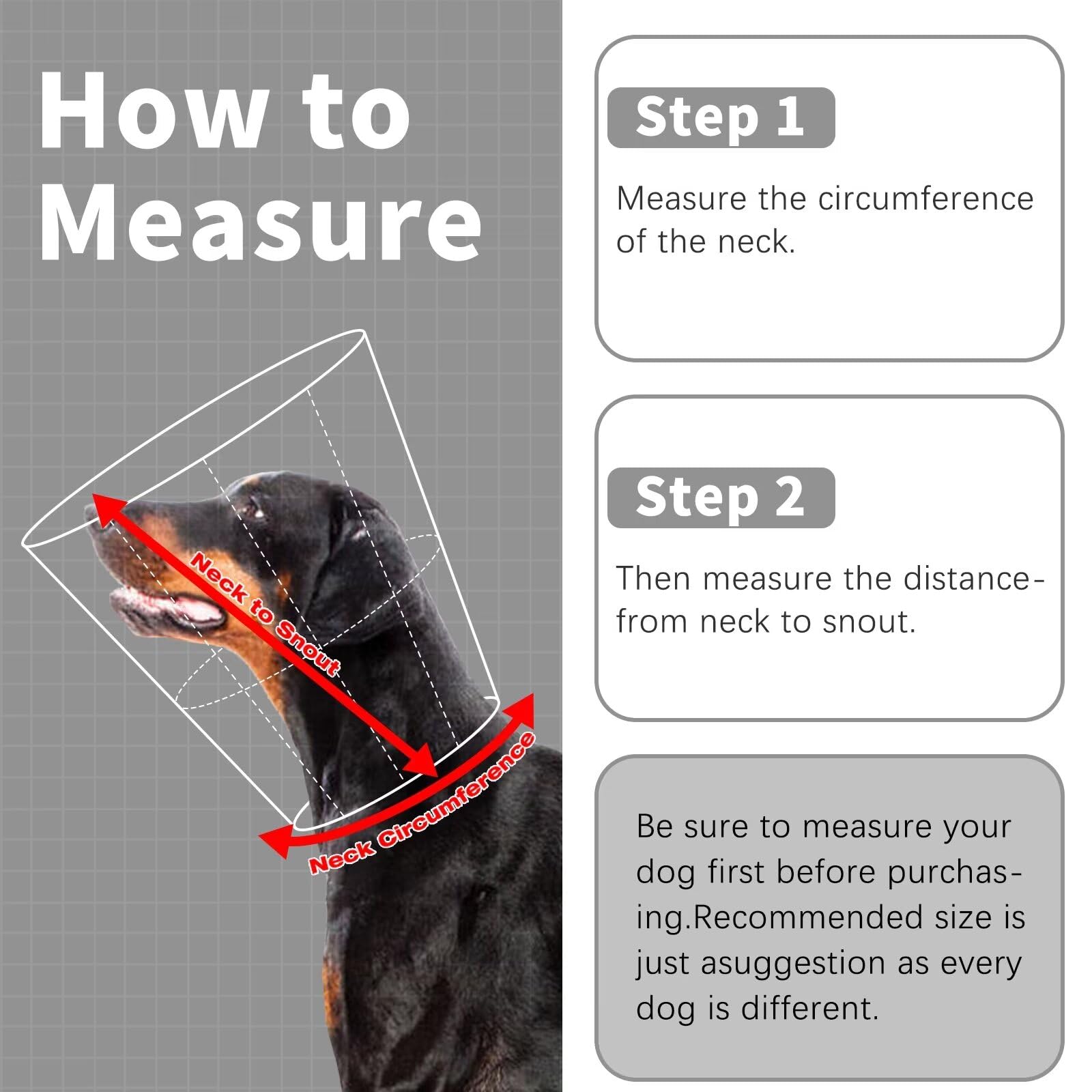 Adjustable Soft Dog Cone Collar for After Surgery - Comfortable Protective Recovery E-Collar for Large, Medium, Small Dogs & Cats - Prevents Licking Stitches, Wounds & Rashes (Black, XL) - Perfect for Post-Surgery Care & Wound Healing