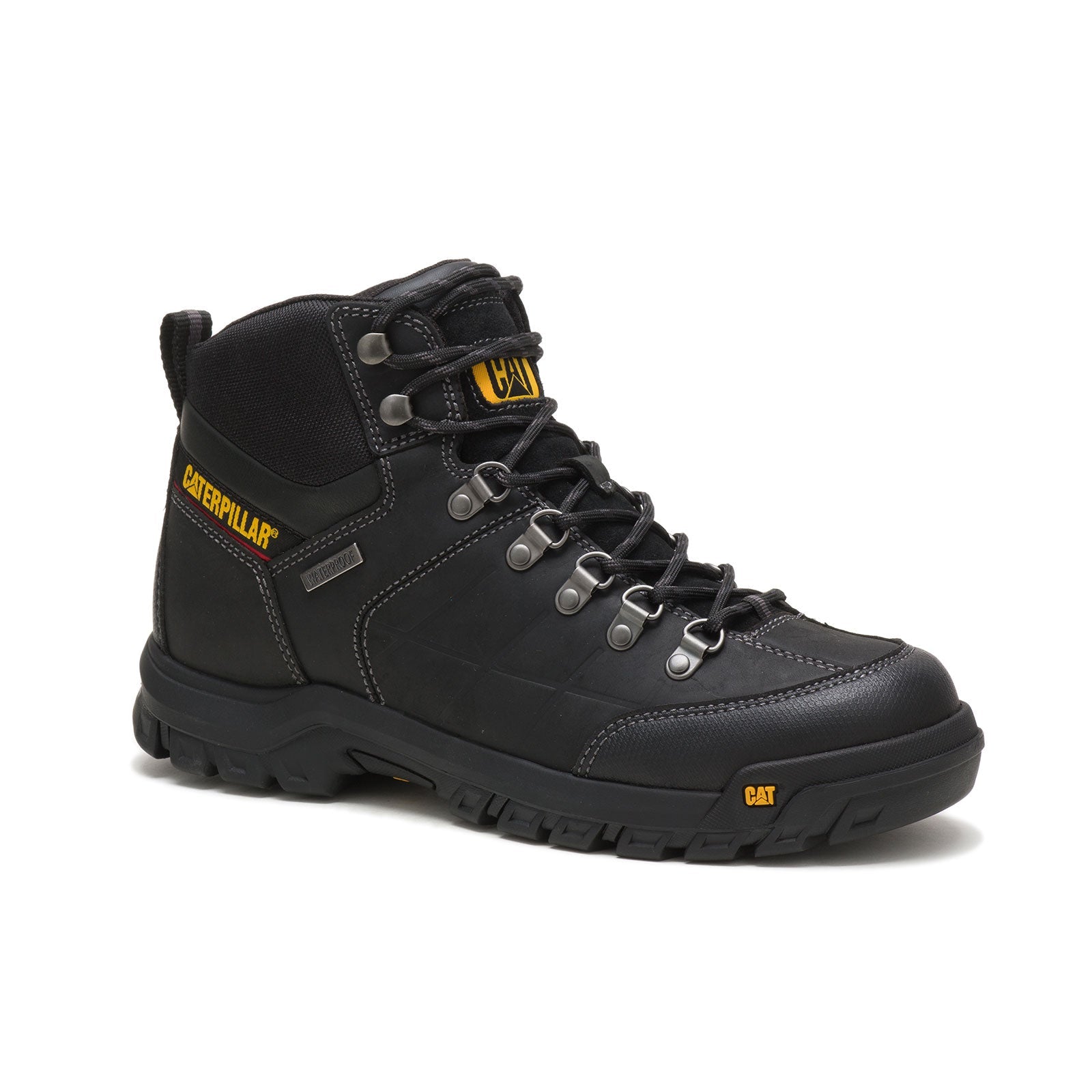 Threshold Soft Toe Waterproof Work Boots for Men - Black Steel Toe Safety Shoes for Construction, Hiking & Outdoor Work | Durable & Comfortable