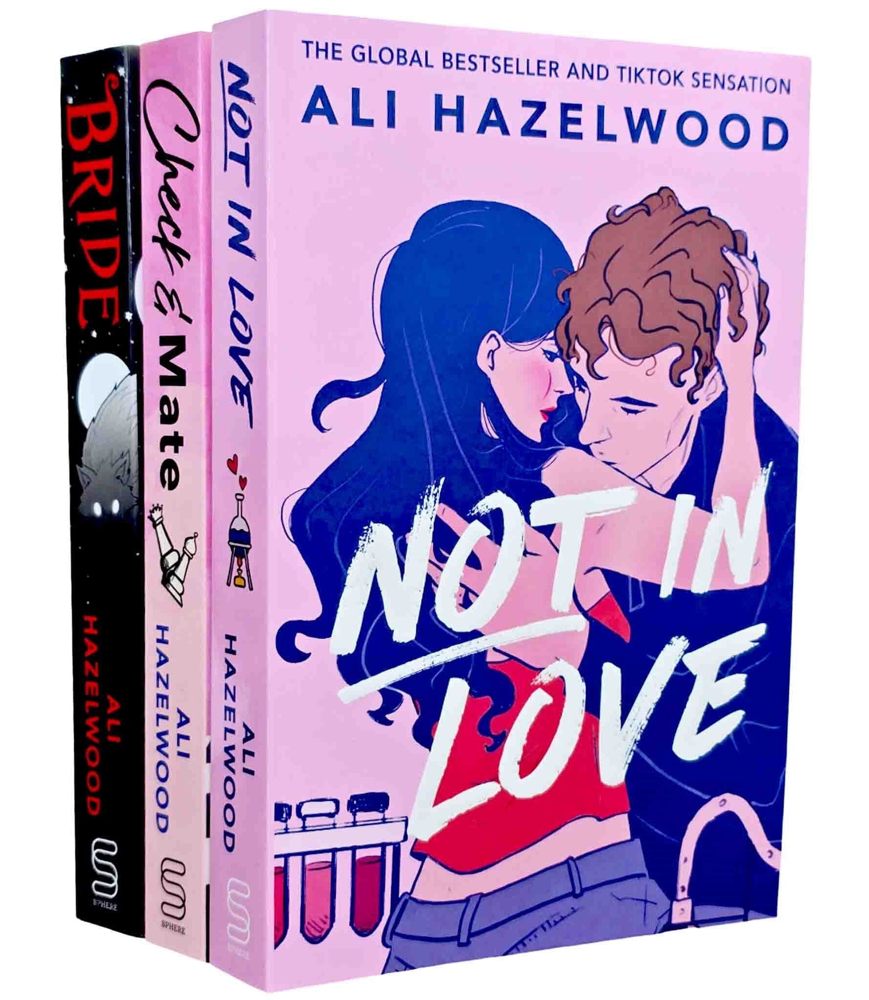 Ali Hazelwood's Check & Mate, Bride & Not in Love - 3 Book Fiction Collection Set (Paperback) | Perfect for Romance Lovers & Book Club Discussions