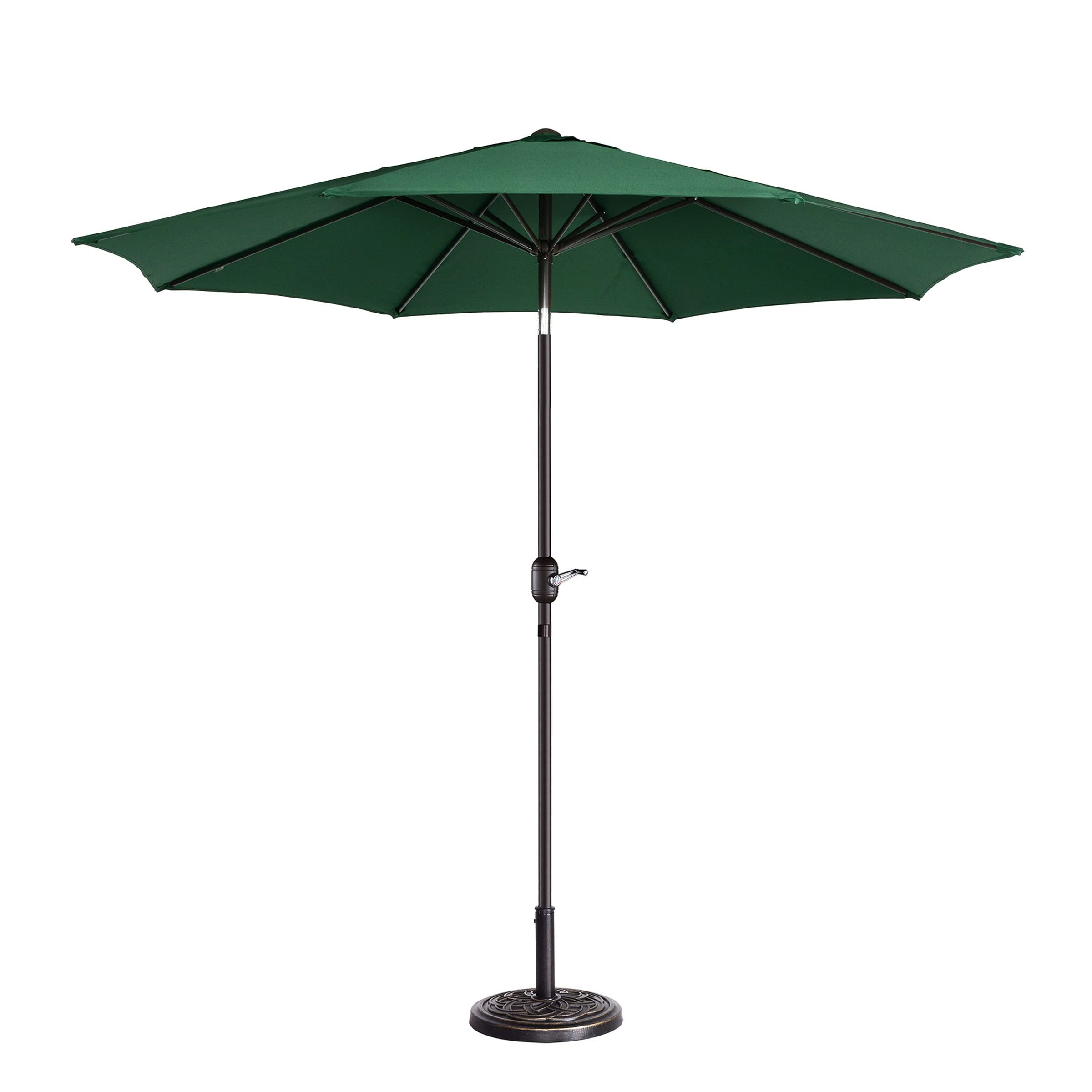 9-Foot Outdoor Patio Umbrella with Heavy Duty Base - Sun Shade for Pool, Garden, and Backyard Relaxation