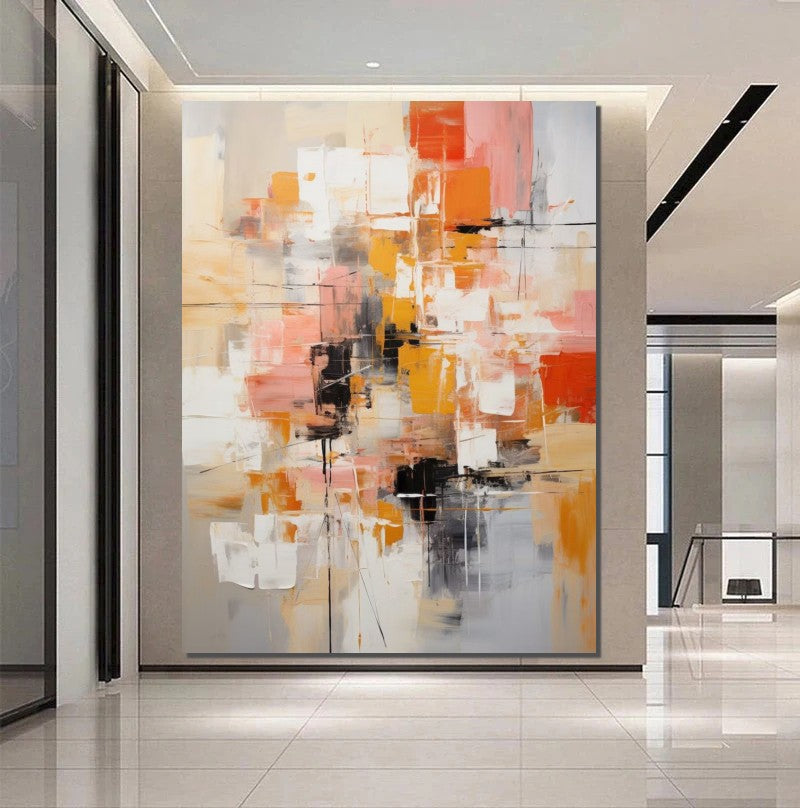 Extra Large Acrylic Painting - Modern Abstract Wall Art for Living Room | Contemporary Palette Knife Artwork | Perfect for Home Decor & Office Spaces