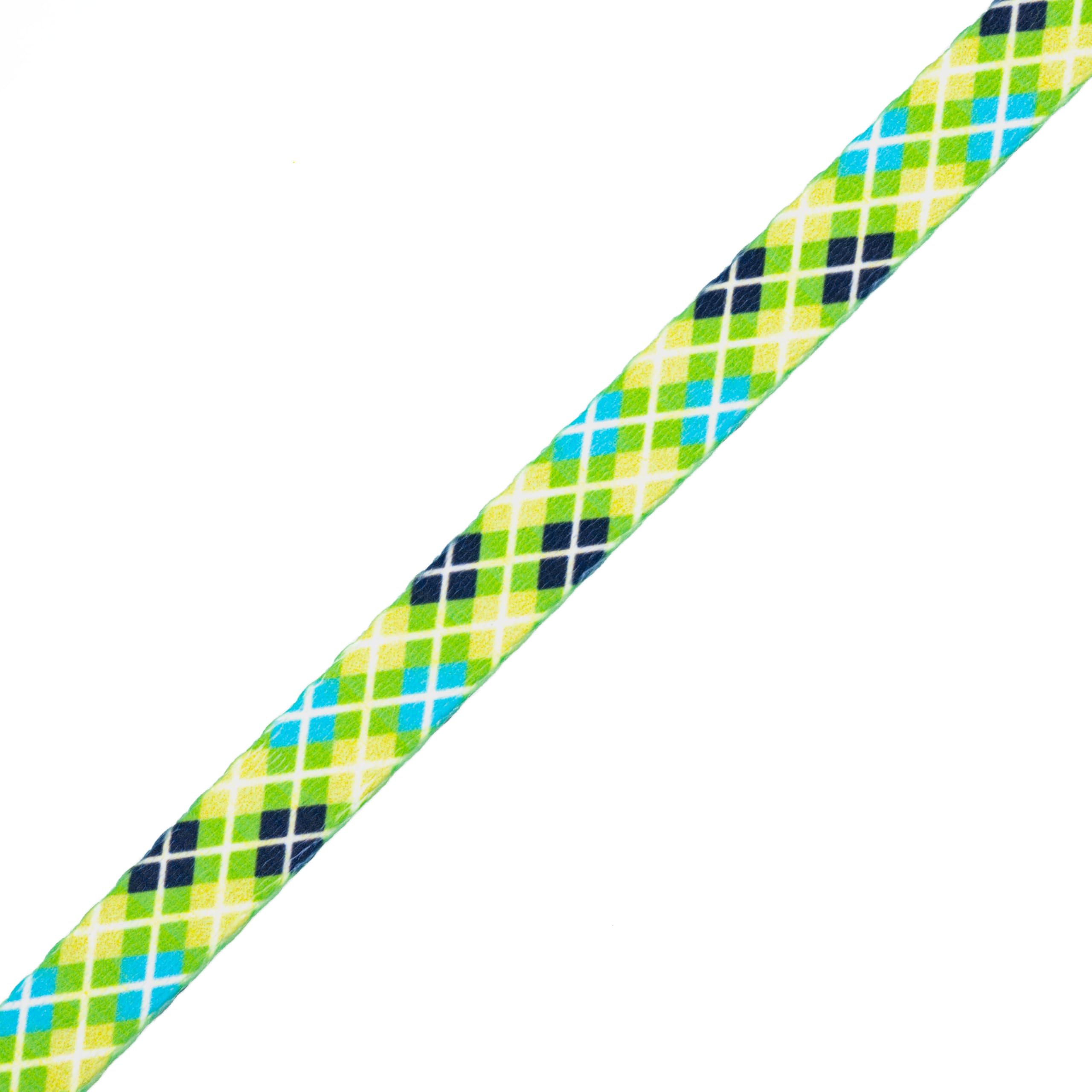 Country Brook Design - Margarita Argyle Polyester Webbing Dog Collar - Durable & Stylish Pet Accessory for Small & Medium Dogs - Perfect for Walks, Training & Fashion