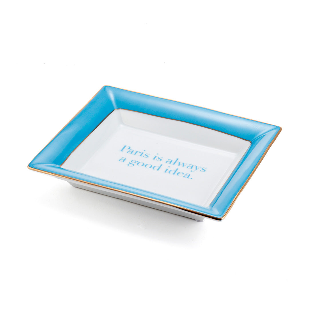Paris Repartee Tray - Elegant Decorative Serving Tray for Coffee Table, Dining & Home Decor | Perfect for Entertaining, Gift Giving & French-Inspired Interior Design