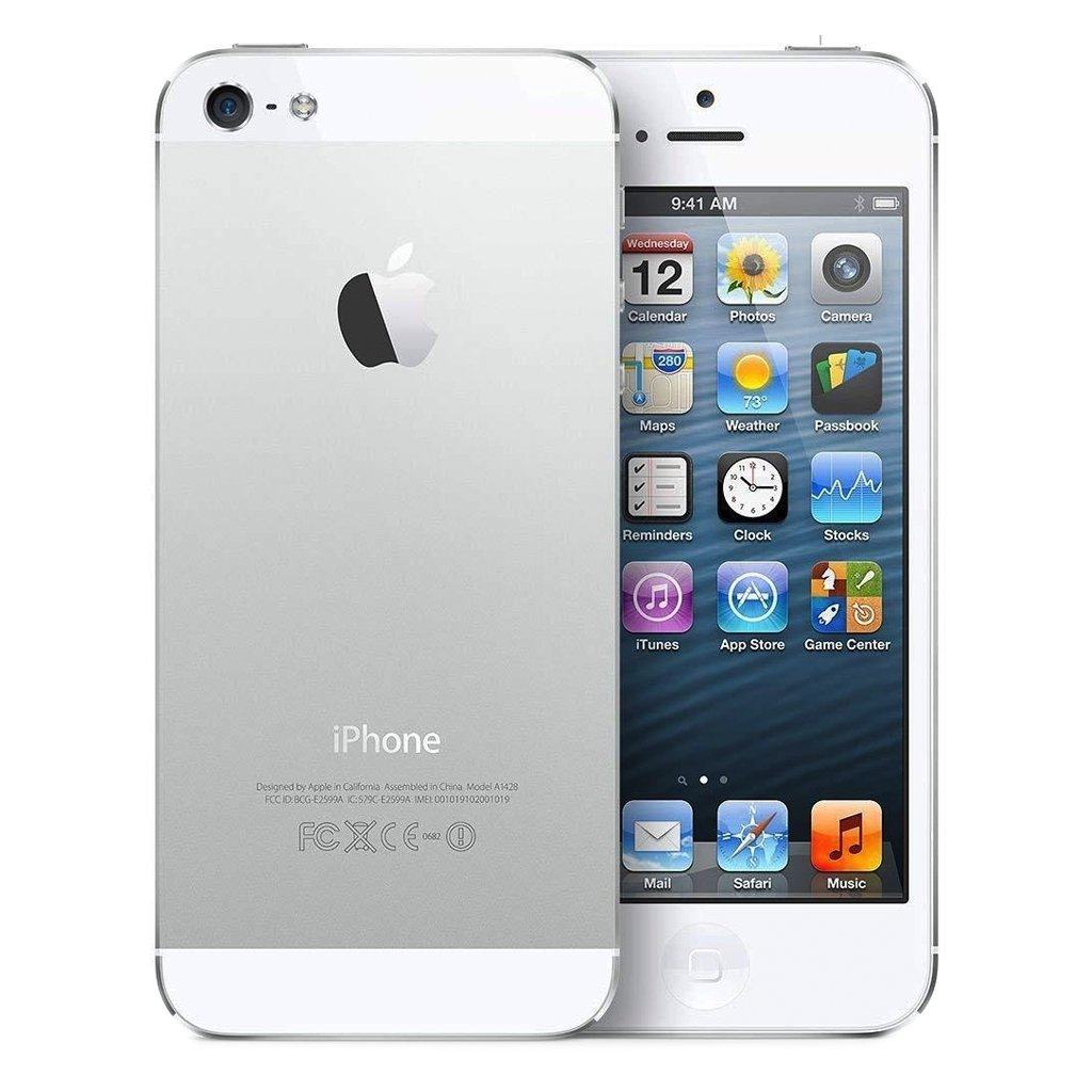 Original iPhone 5 - 16GB/32GB/64GB Unlocked Smartphone - iOS 9, 4-inch Retina Display, 8MP Camera - Perfect for Travel, Business & Everyday Use