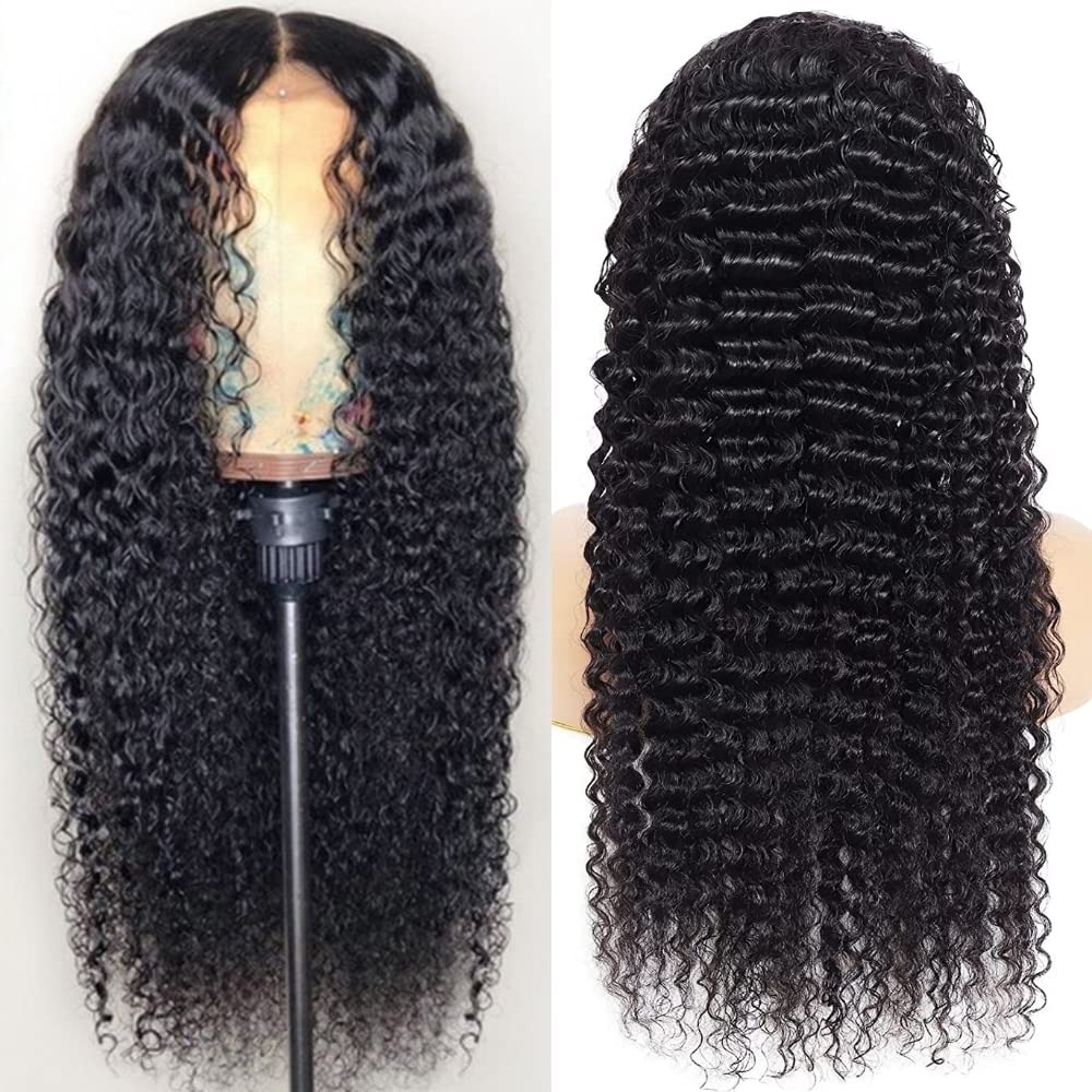30 Inch Brazilian Virgin Human Hair Wig - 13x4 Lace Front Deep Wave Wig with Baby Hair & 180% Density for Black Women | Perfect for Daily Wear, Special Occasions & Protective Styling