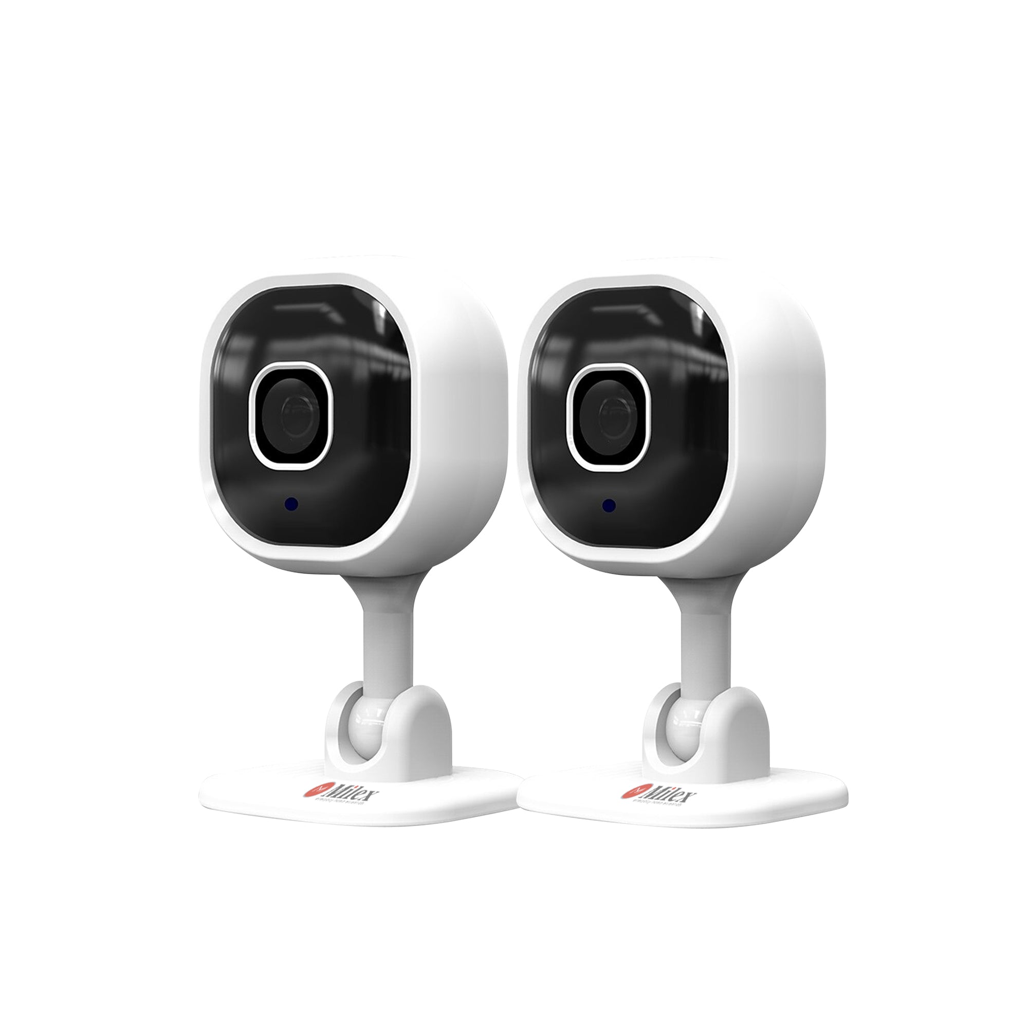 MILEX 2-Way Infrared Security Camera System (2 Pack) - Home & Family Protection with Night Vision - Indoor/Outdoor Surveillance for House, Office & Business Security