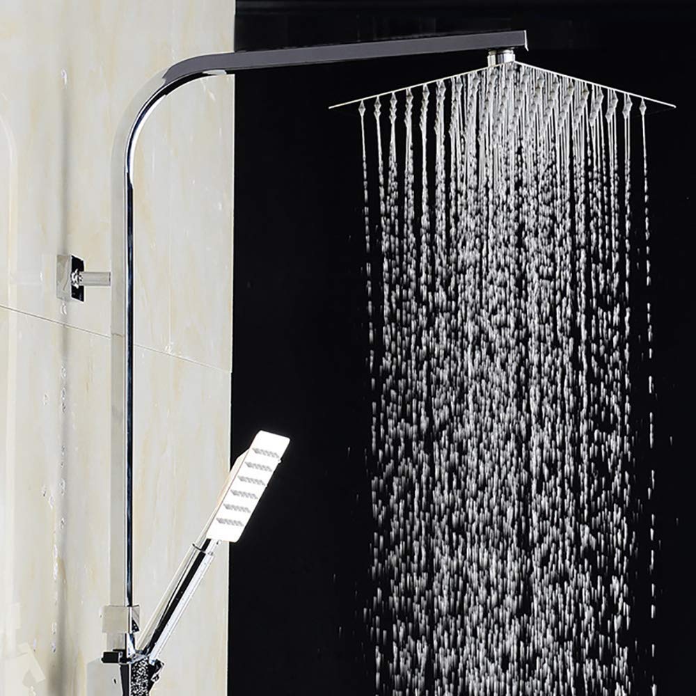 Premium Bath Shower Faucet Set - Wall Mounted Rain Mixer Shower Combo with Adjustable Shower Head, Handheld Shower & Tub Faucet for Modern Bathroom | Perfect for Spa-Like Experience, Luxury Home Renovation & Water-Saving Design