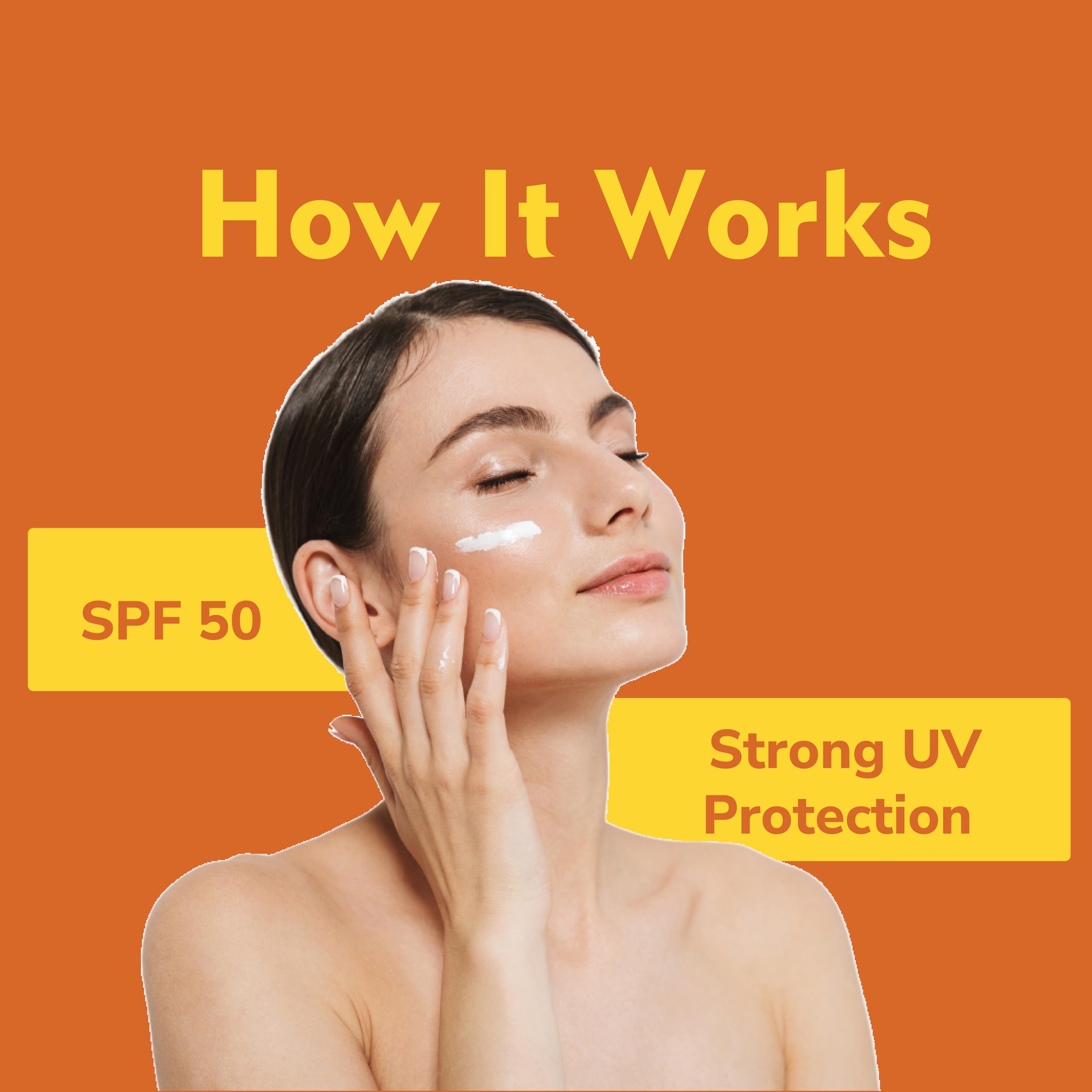 Dermistry Natural Mineral-Based Oil-Free Pollution Protect Water-Based Sunscreen SPF 50 for Sensitive Skin | UVA/UVB PA+++ Protection | Water-Resistant | 50ml | Ideal for Outdoor Activities, Beach, Swimming & Daily Use for Men, Women & Kids