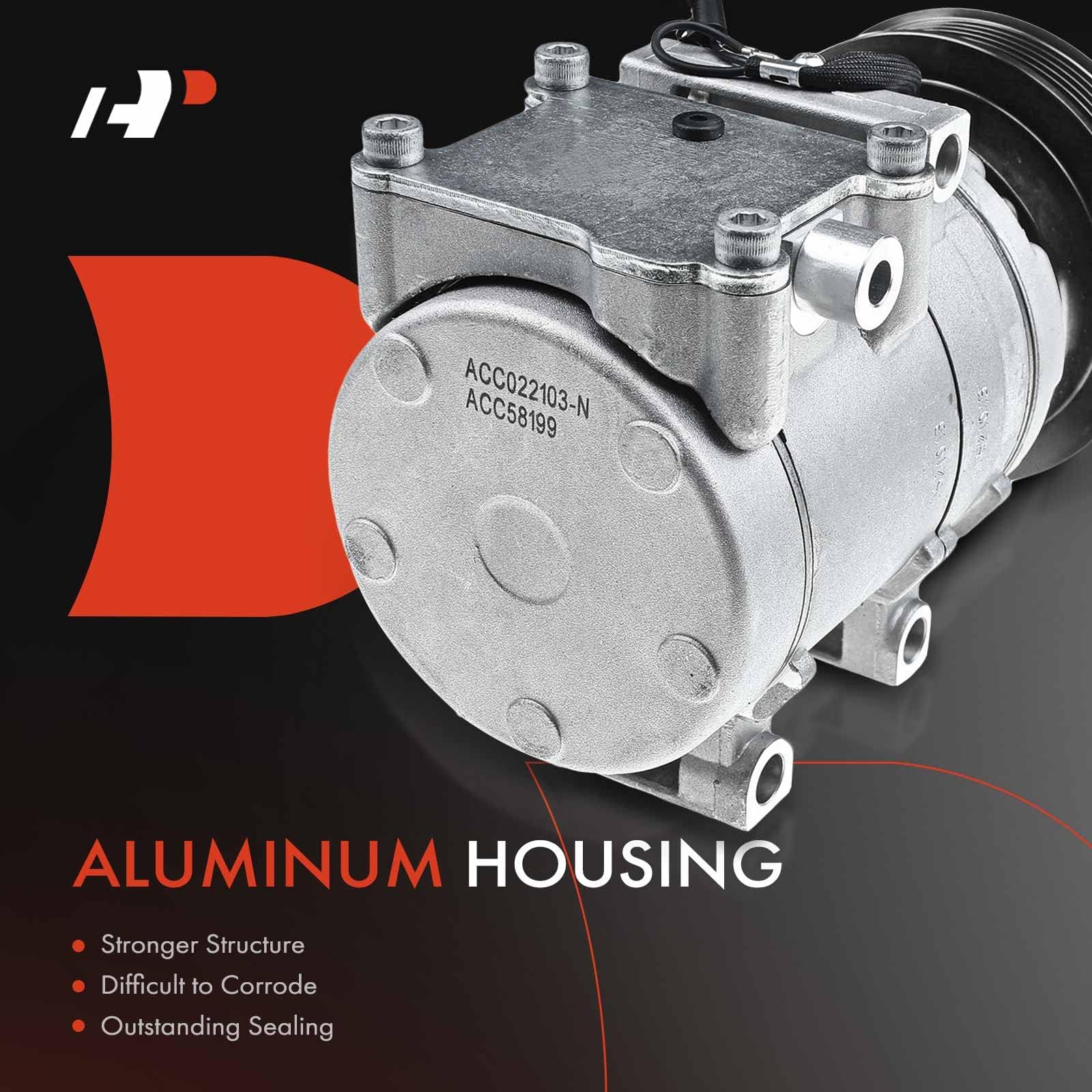Premium AC Compressor with Clutch for Hyundai Tiburon 2.7L 2003-2008 | High-Performance Air Conditioning Replacement Part | Perfect for Summer Cooling & Car Maintenance