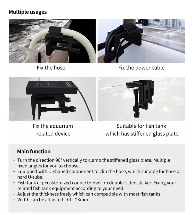 iLONDA Adjustable Multifunctional Clip Hose Holder - Perfect for Garden, Kitchen, Bathroom & Garage Organization