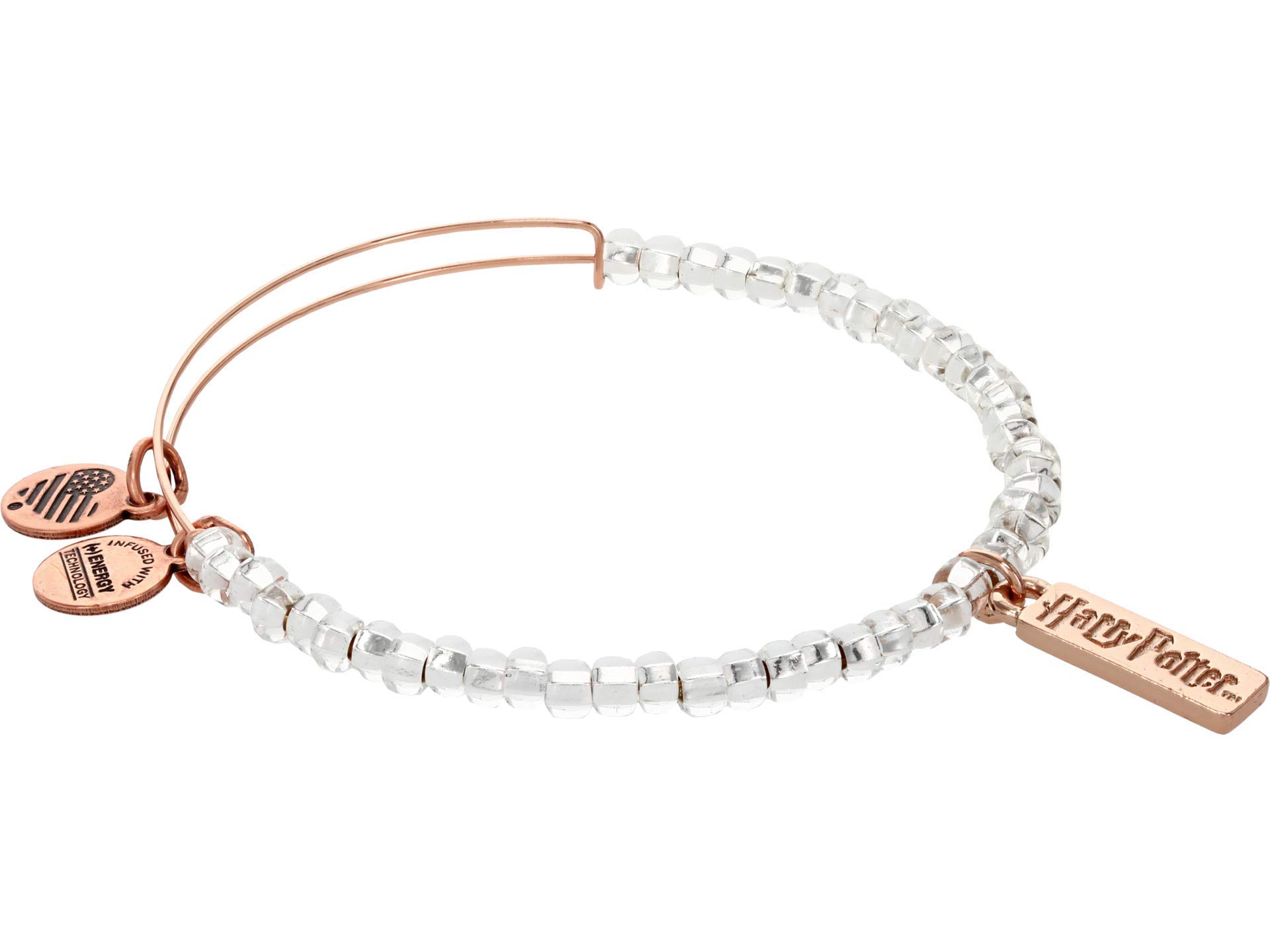 Alex and Ani Harry Potter Illumination Rose Gold Beaded Bracelet – Magical Jewelry for Potterheads, Perfect for Cosplay, Gifts & Everyday Wear