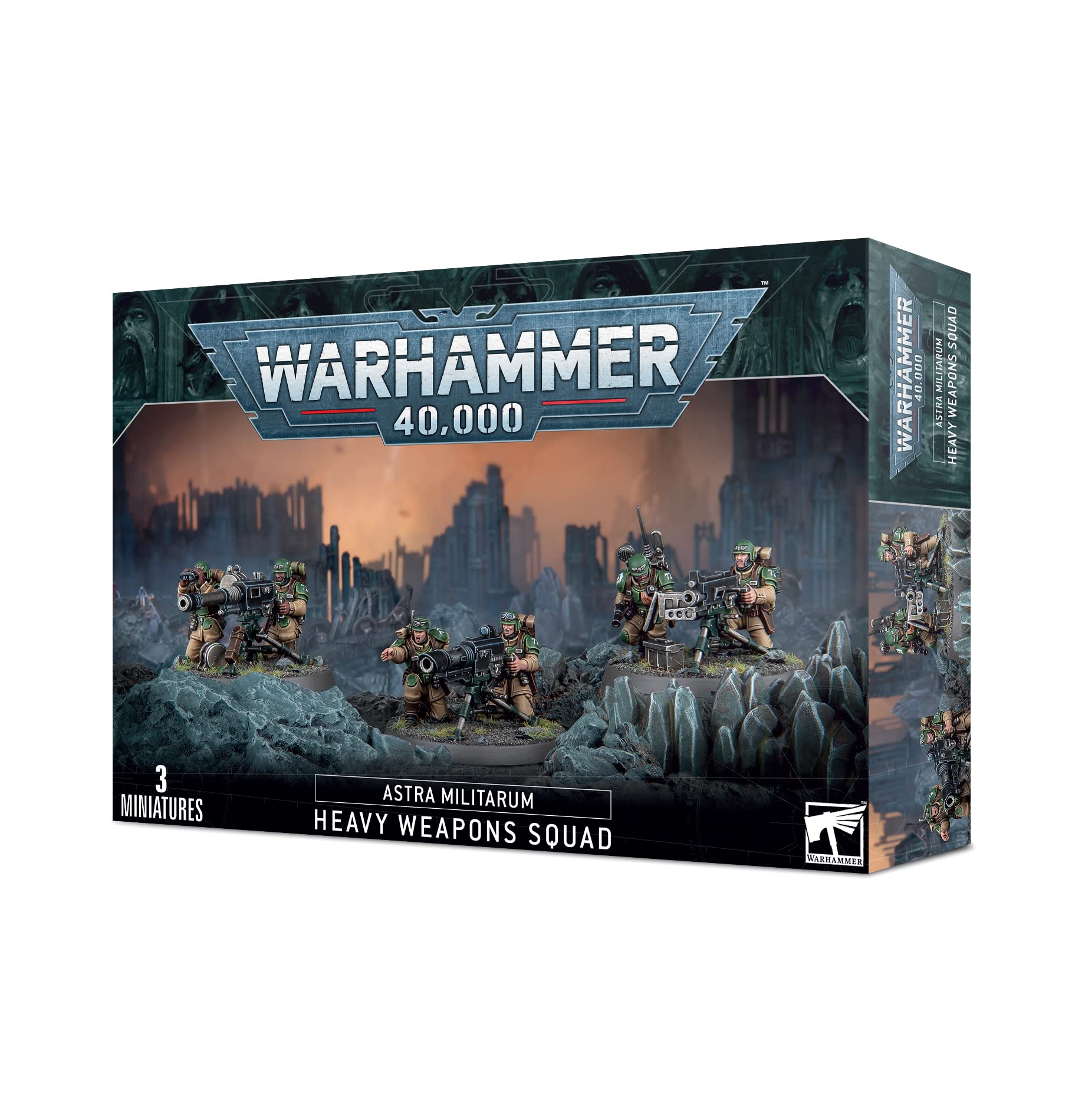 Warhammer 40K Astra Militarum Cadian Heavy Weapons Squad - Tabletop Wargaming